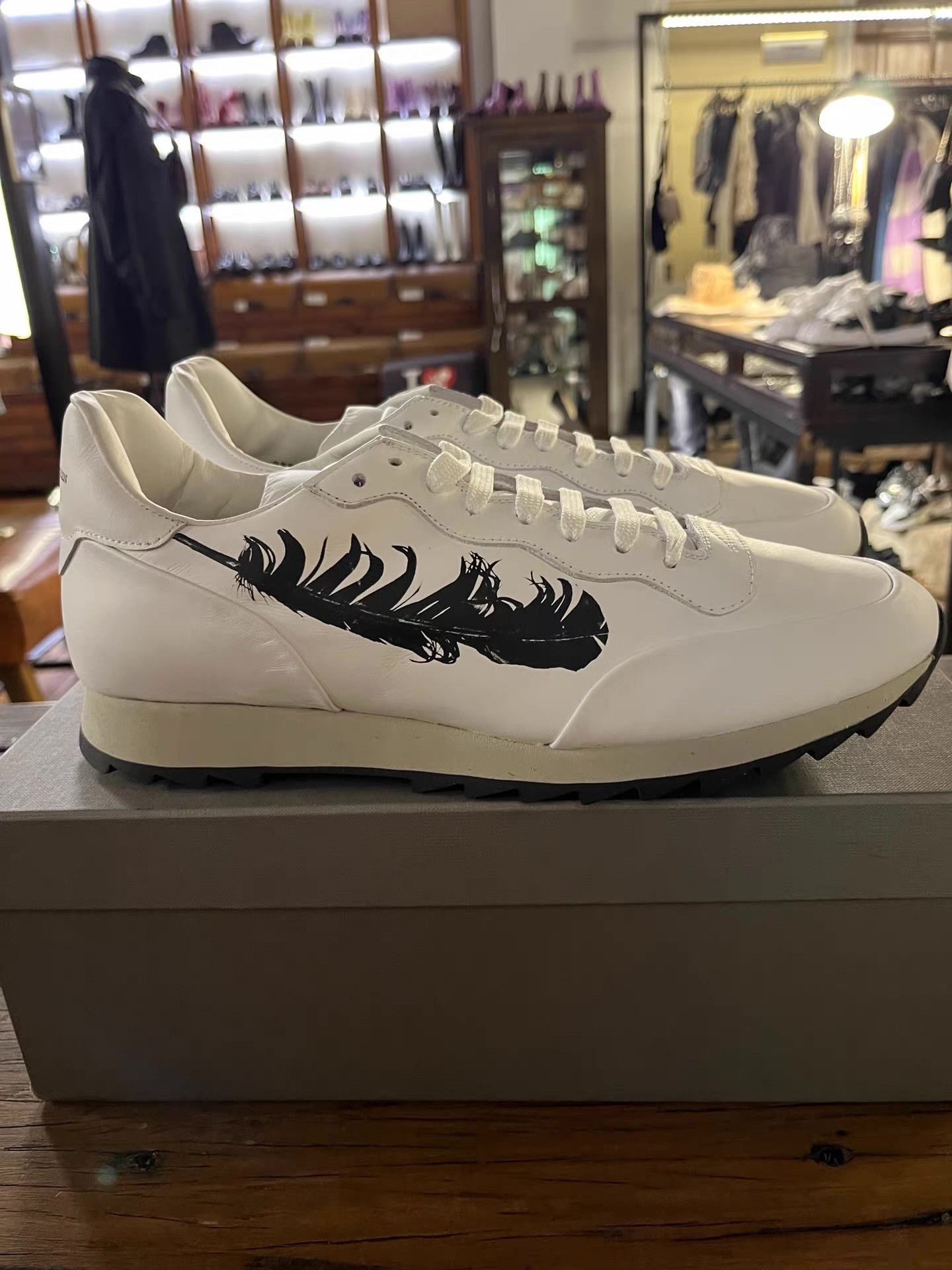 Alexander McQueen exander McQueen 15SS Men’s White Leather Ｑ25 Size US 8 / EU 41 - 3 Thumbnail