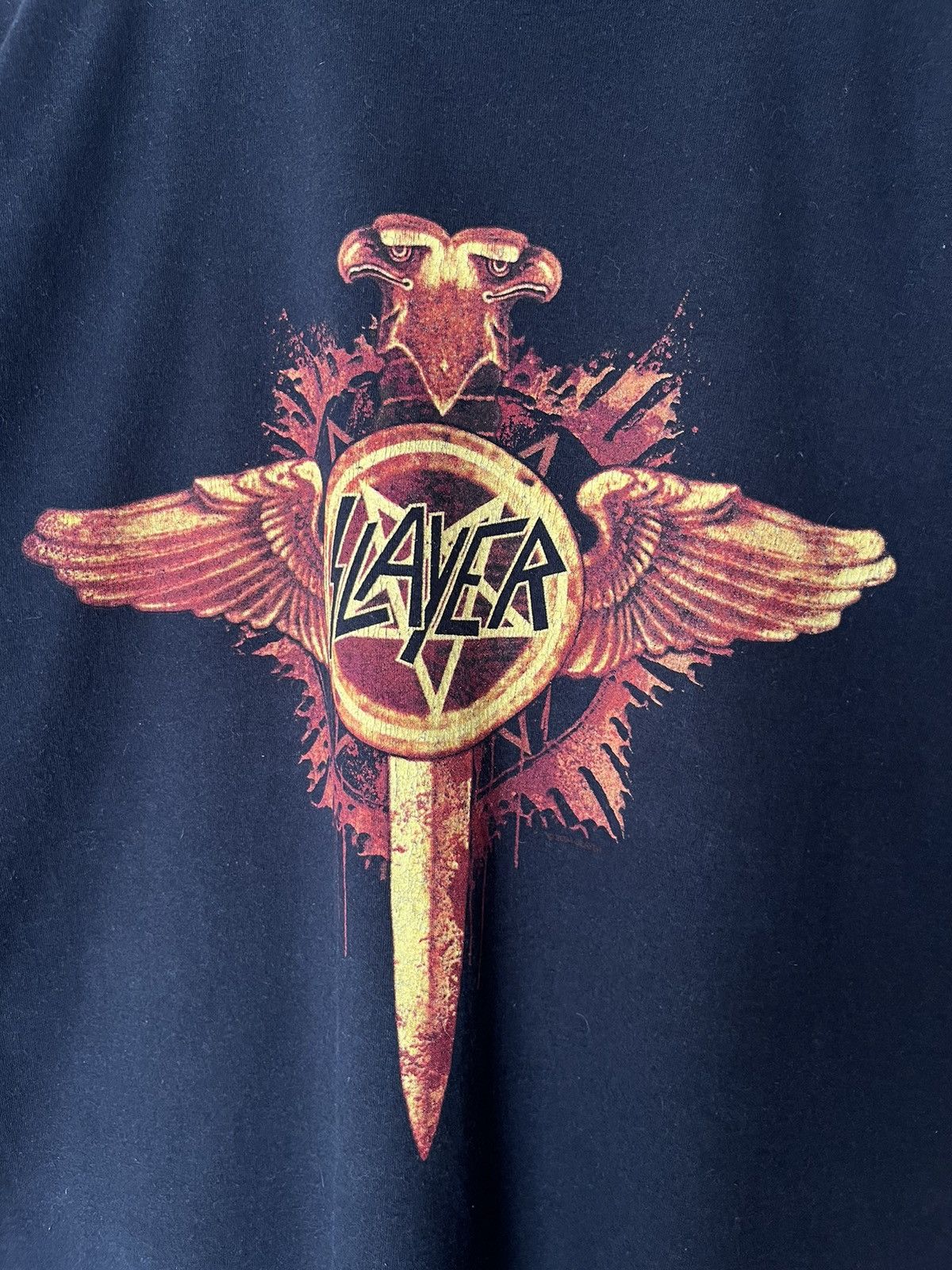 Band Tees VINTAGE 00s SLAYER TOUR T-SHIRT 2005 Size US L / EU 52-54 / 3 - 3 Thumbnail