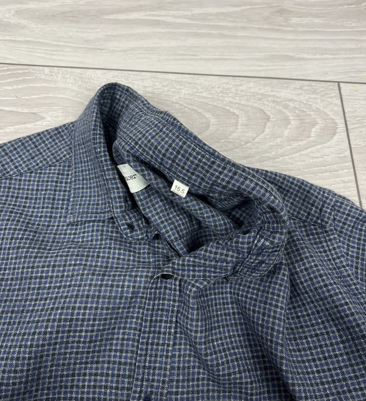 Oliver Spencer Oliver Spencer Grey Cotton Flannel Button Shirt Size US L / EU 52-54 / 3 - 10 Thumbnail