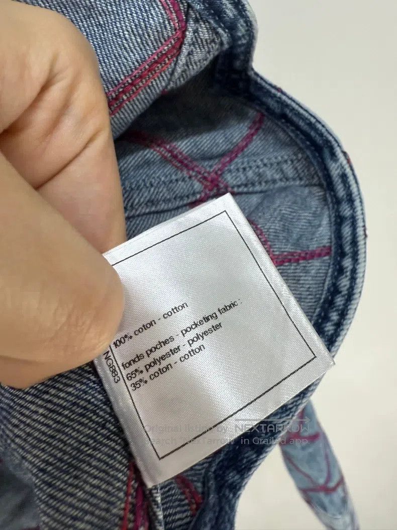 Chanel Chanel 22M diamond checkered denim jacket Size XS / US 0-2 / IT 36-38 - 5 Thumbnail