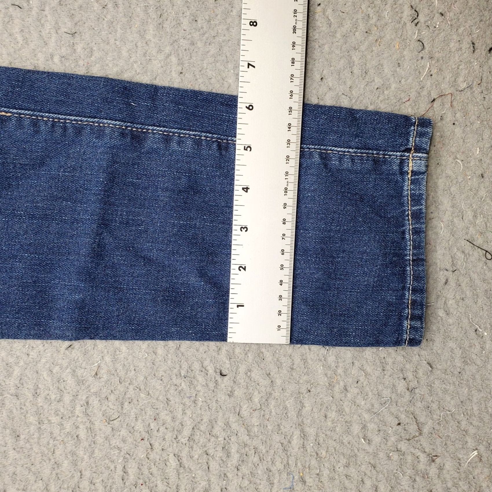 Denime Bullhead Skinny Jeans Womens 5 Blue Denim The 215 Slim Slouch Faded Whiskered Jeans Size 27" / US 4 / IT 40 - 5 Thumbnail