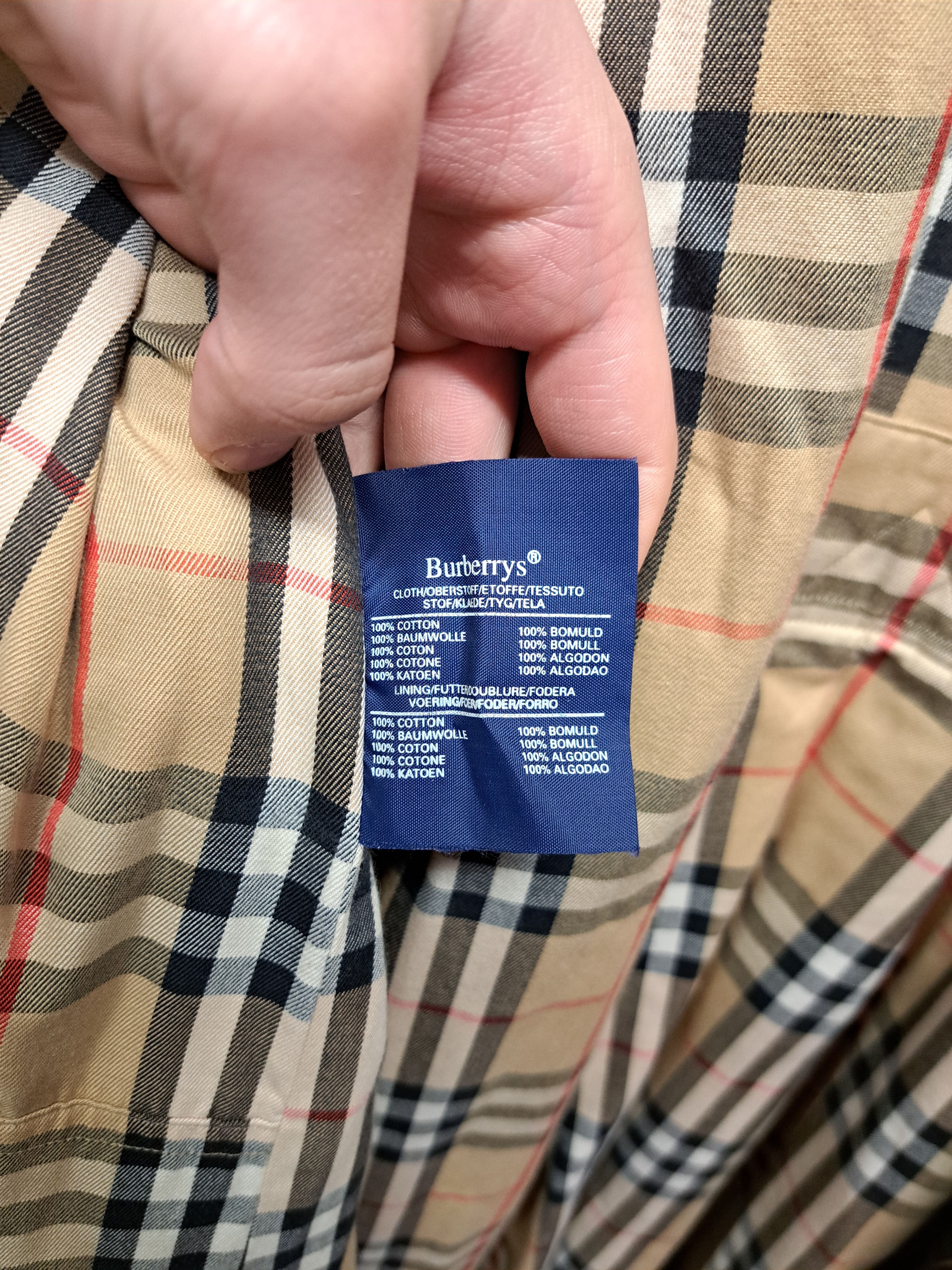 Burberry Vintage 90s Burberrys Double Breasted Trench Coat Nova Check Size US XL / EU 56 / 4 - 10 Thumbnail