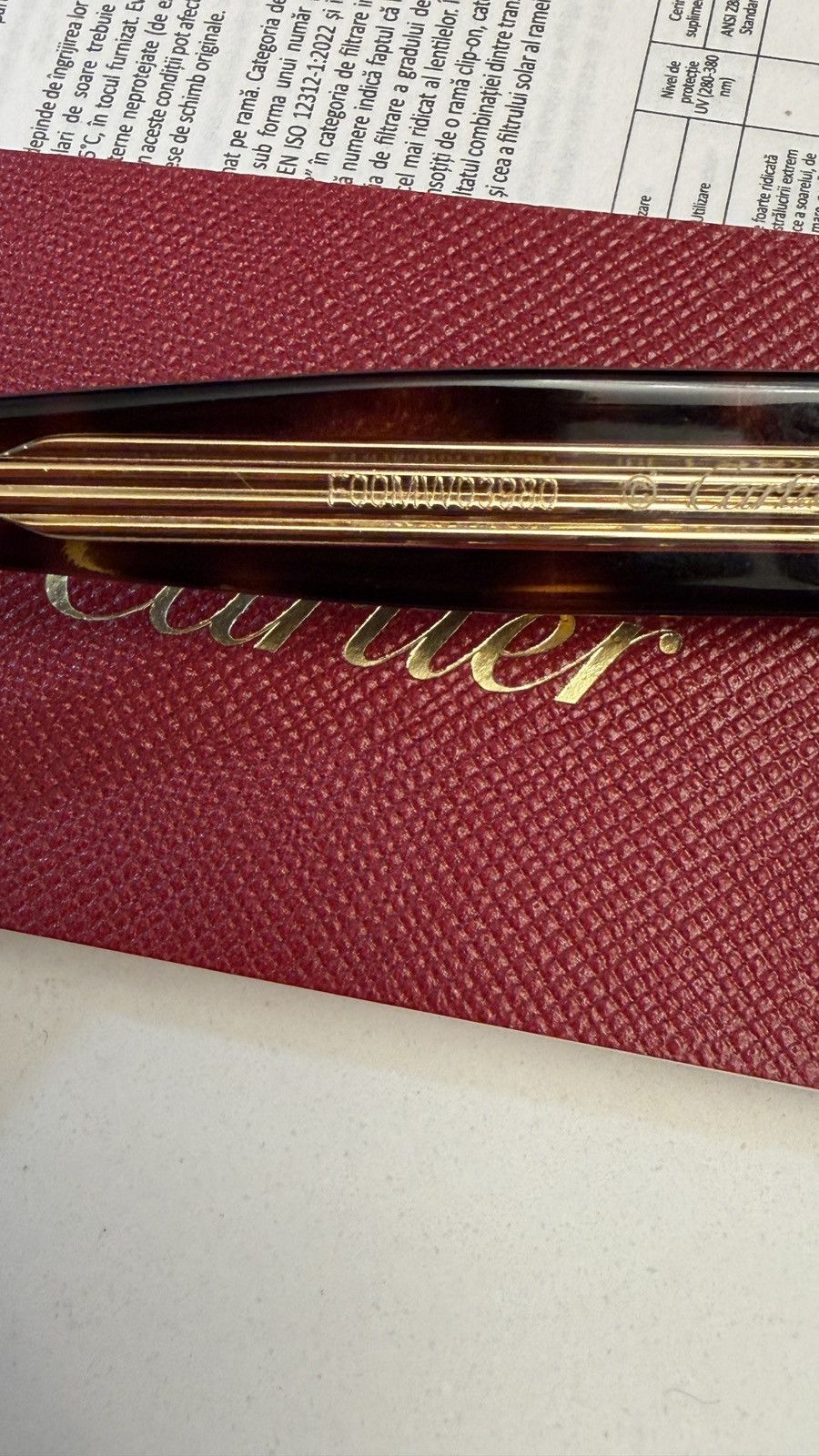 Cartier Tortoiseshell Square Sunglasses Size ONE SIZE - 5 Thumbnail