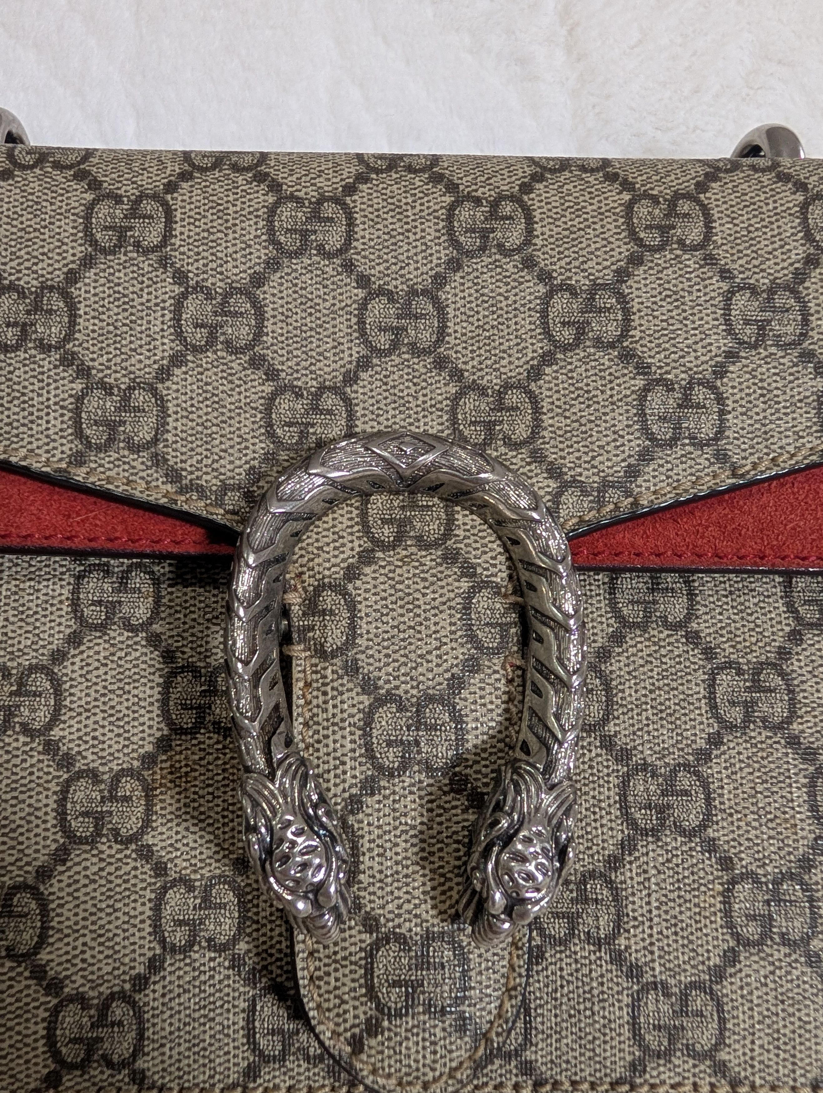 Gucci Gucci Beige Red GG Dionysus Size ONE SIZE - 13 Thumbnail