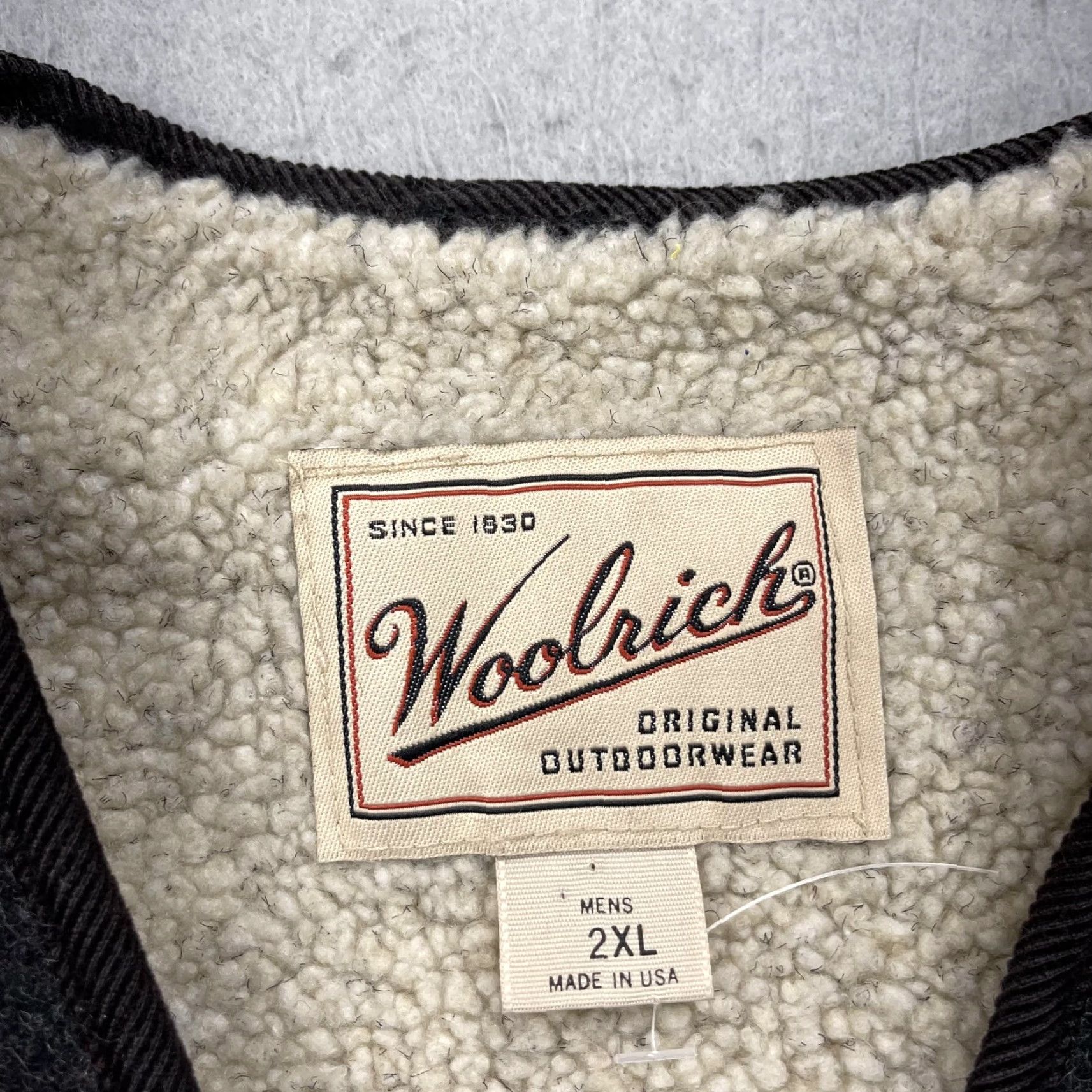 Vintage VINTAGE Woolrich Vest Mens 2XL Gray Plaid Wool Sherpa Lined Full Zip Outdoor Woolrich Vest Mens 2XL Gray Plaid Wool Sherpa Lined Zip Pockets Size US XXL / EU 58 / 5 - 5 Thumbnail