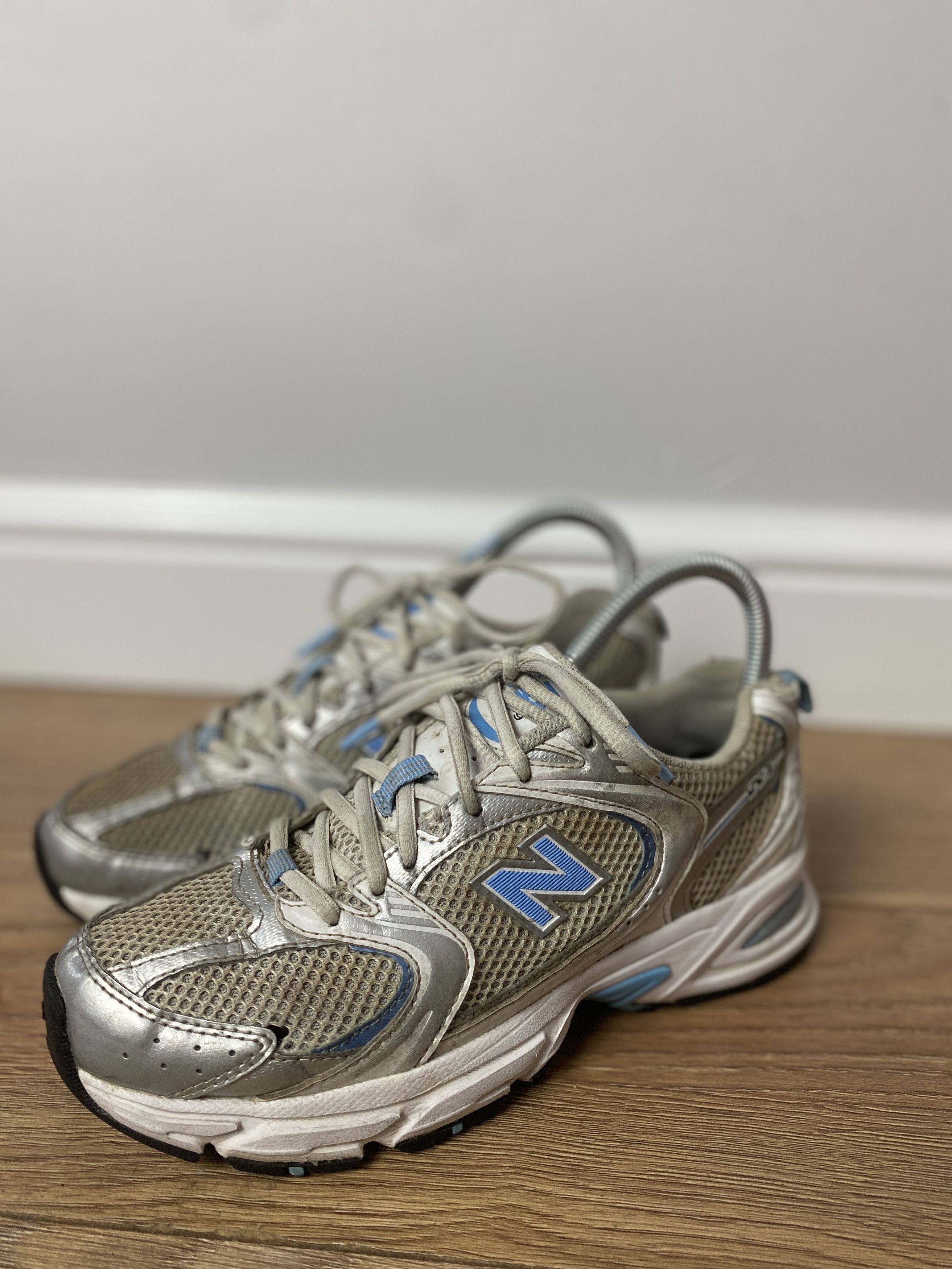 New Balance New Balance 530 silver blue sneakers shoes Size US 4.5 / IT 34.5 - 1 Thumbnail