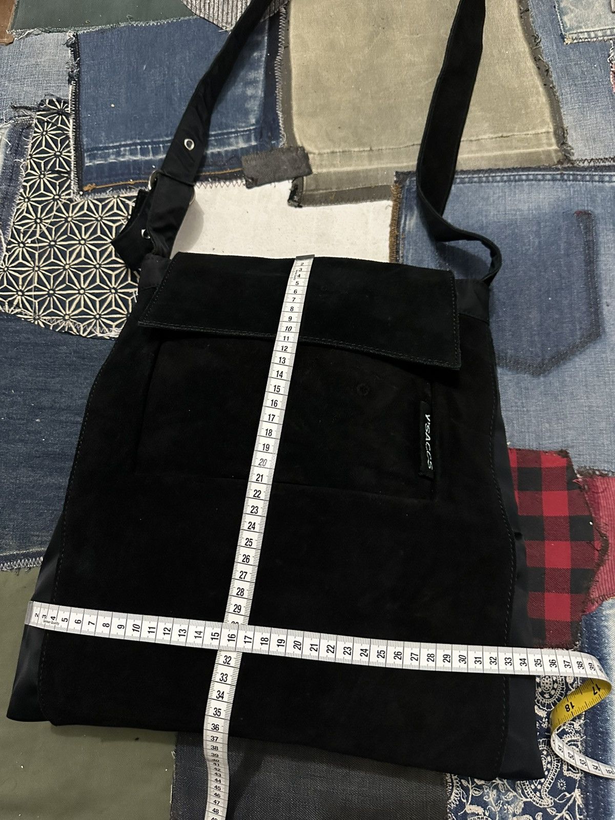 Yohji Yamamoto Ysaccs by Yohji Yamamoto Suede & Nylon cross body bag Size ONE SIZE - 5 Thumbnail