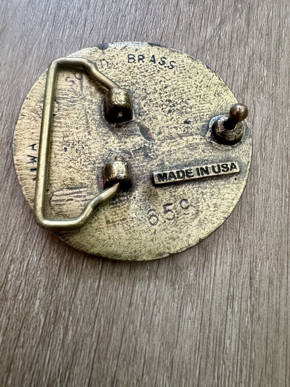 Vintage Sexy Hawaiian Babe Brass Vintage Americana Belt Buckle Size ONE SIZE - 7 Thumbnail