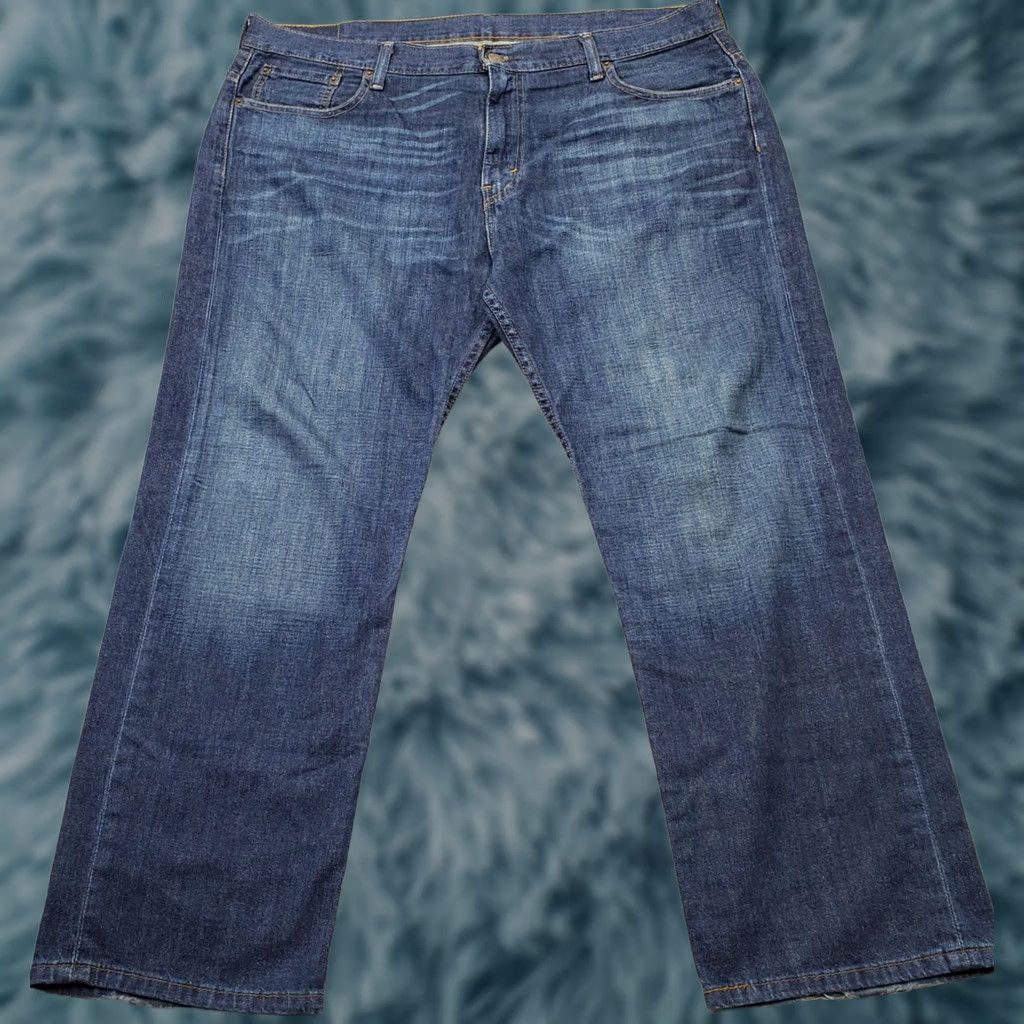 Levi's Levi's 569 Wide Leg Jeans Mens 38/30 Blue Denim Solid High Waist Red Tab Jeans Mens Size US 38 / EU 54 - 1 Thumbnail