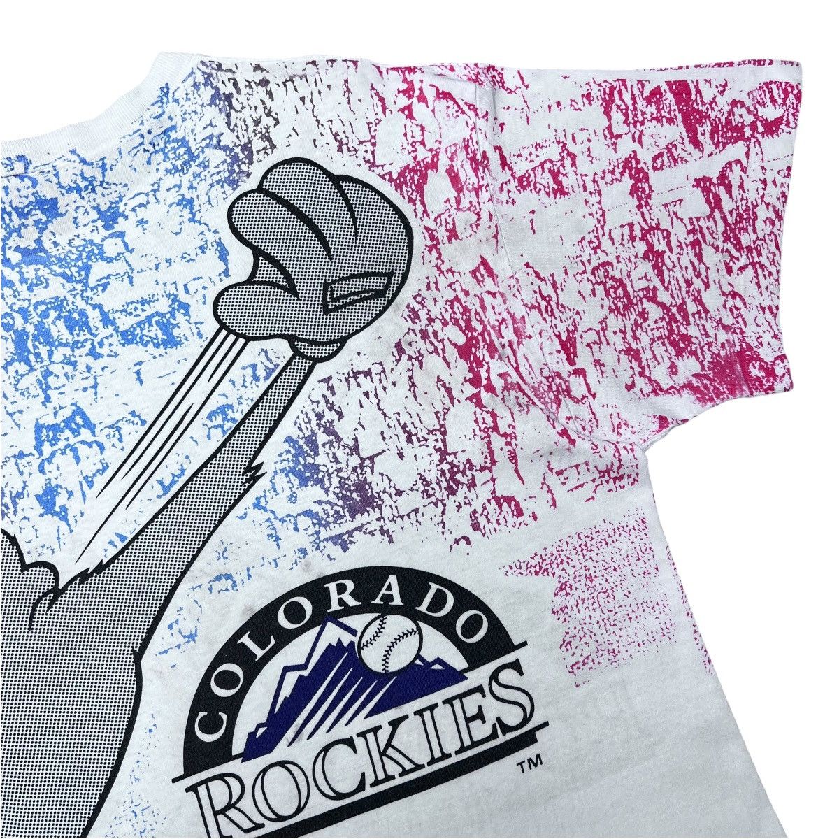 MLB 93 MLB Colorado Rockies Taz Looney Tunes All Over Print Tee Size US XL / EU 56 / 4 - 12 Thumbnail