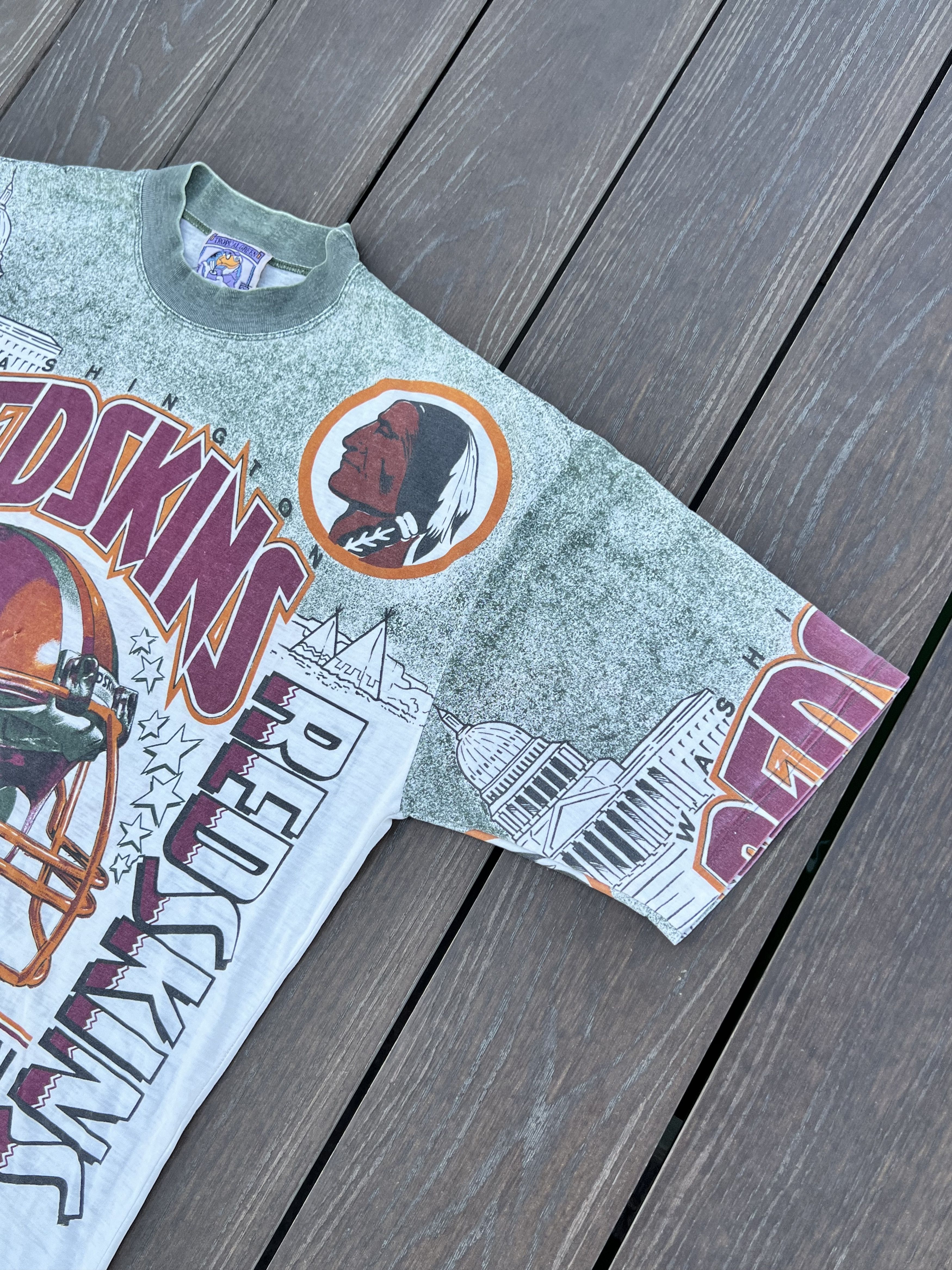 NFL Vintage NFL Washington Redskins 90s T-shirt Size US XL / EU 56 / 4 - 5 Thumbnail