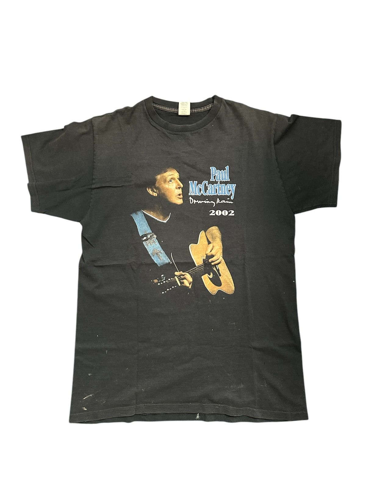 PAUL YOUNG WORLD TOUR 1987 Tシャツ フリーサイズ Vtg 1987 Paul Young Concert T-shirt White M/L 80s New Wave