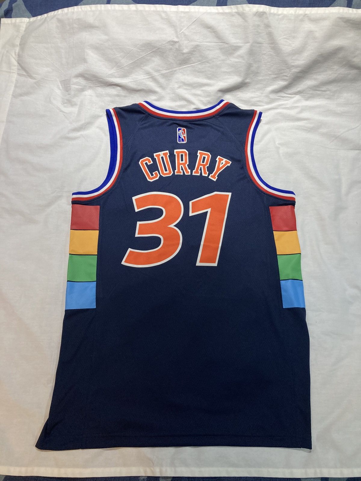 Nike Seth Curry Philadelphia 76ers 75th Anniversary Jersey, sz M Size US M / EU 48-50 / 2 - 1 Thumbnail