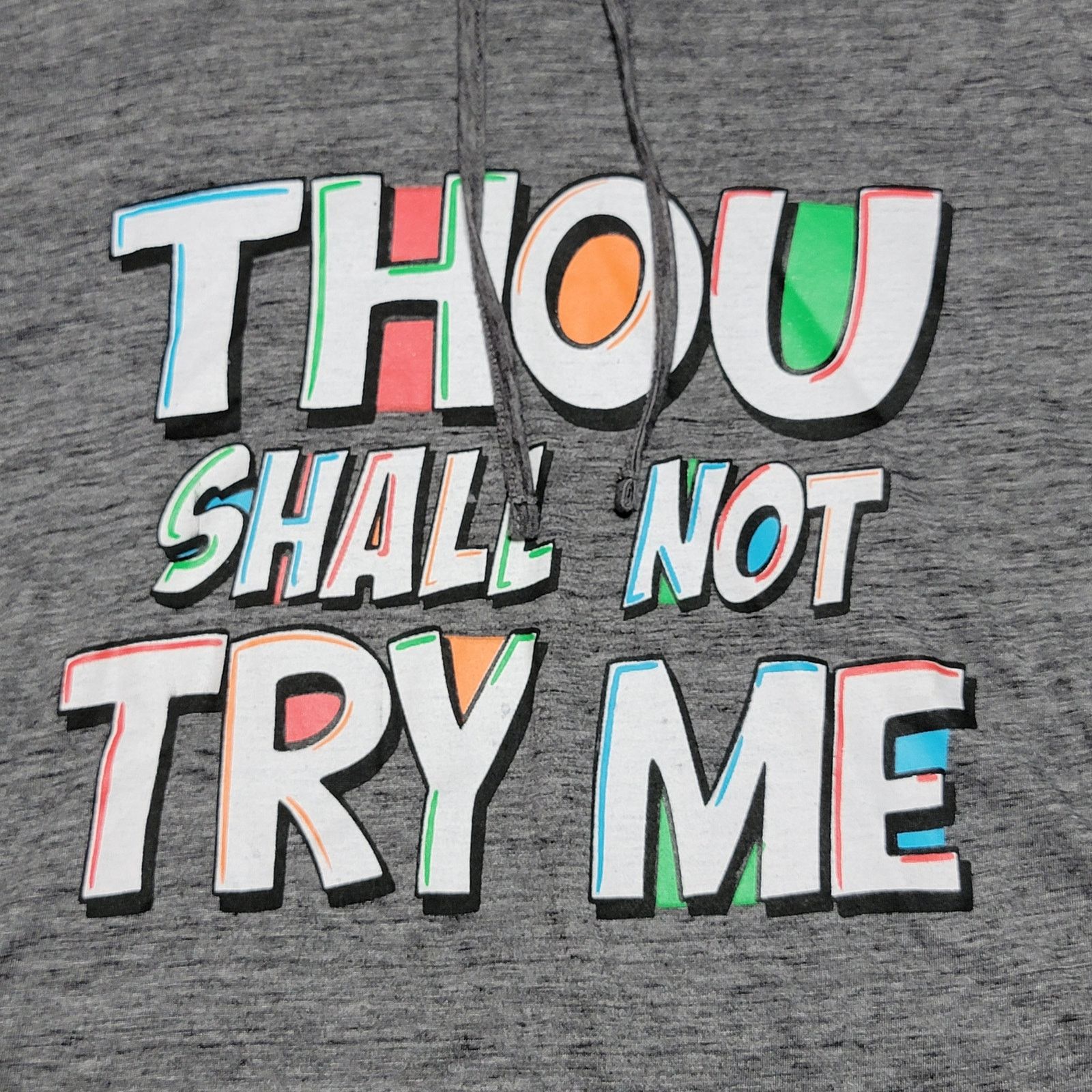 Other On Fire LS Hooded Cropped Tee "Thou Shall Not" - Size Small Size S / US 4 / IT 40 - 2 Thumbnail