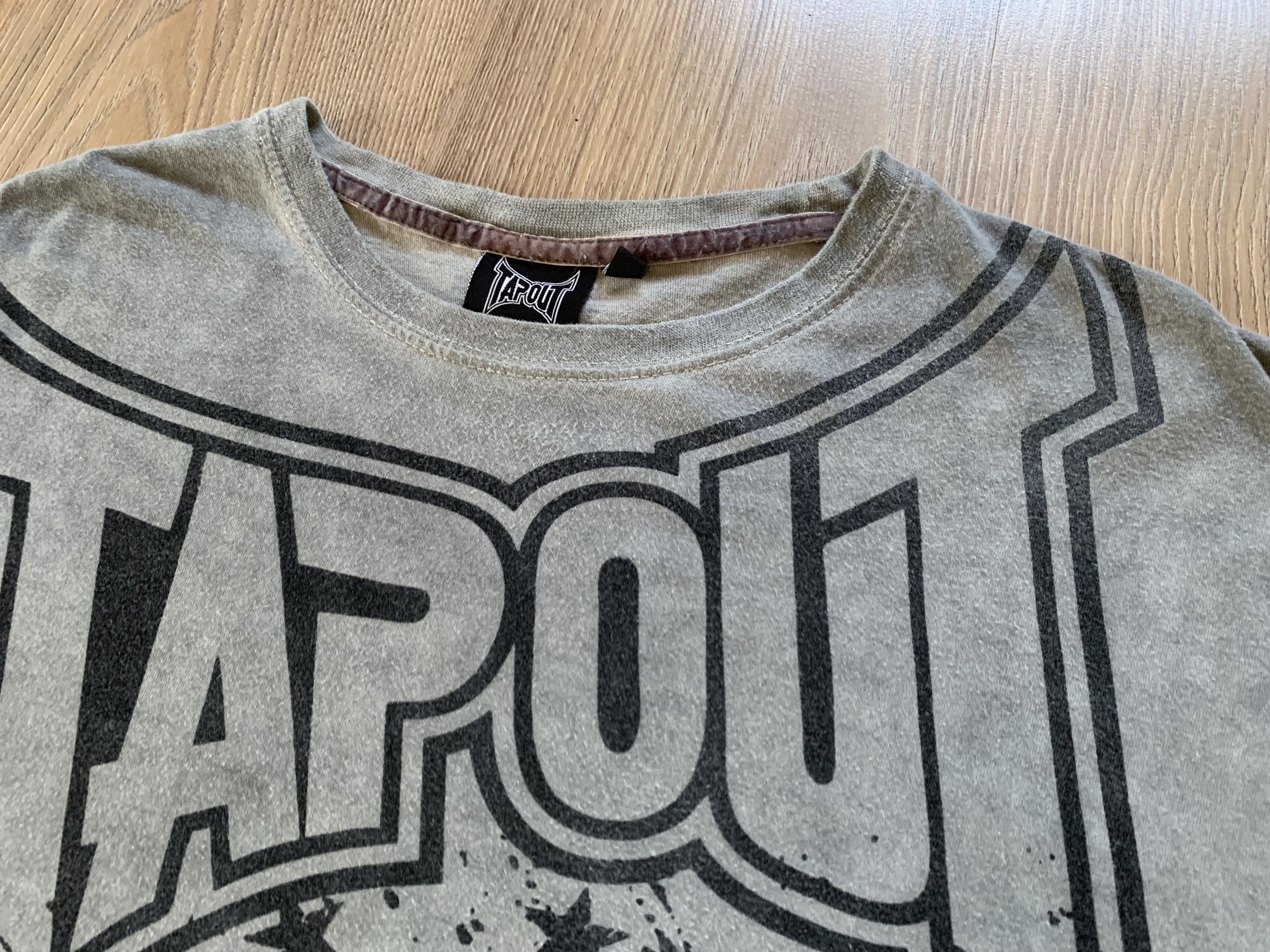Tapout × Vintage Tapout Tie Dye Grey T Shirt Size US XL / EU 56 / 4 - 4 Thumbnail