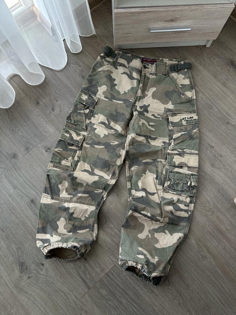 Japanese Brand × Jet Lag × Vintage Vintage Japanese Brand Camo Cargo Baggy Jet Lag Pants Size US 36 / EU 52 - 6 Thumbnail