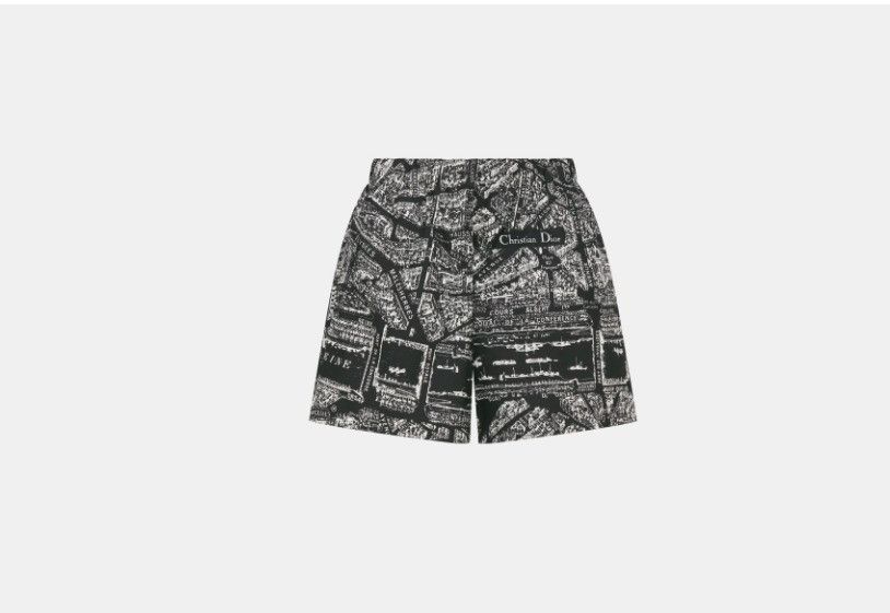 Dior o1w1db10425 321P05A Short in Black & White Size 25" / US 0 / IT 36 - 1 Thumbnail