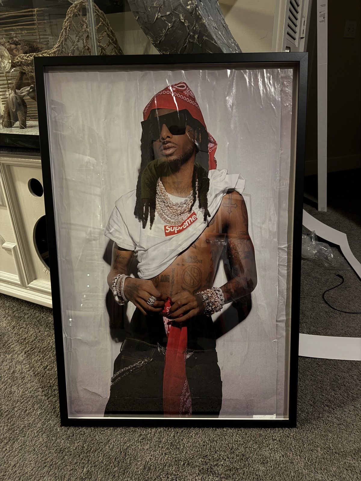 Supreme Supreme Playboi Carti Framed Poster Authentic Size ONE SIZE - 1 Thumbnail