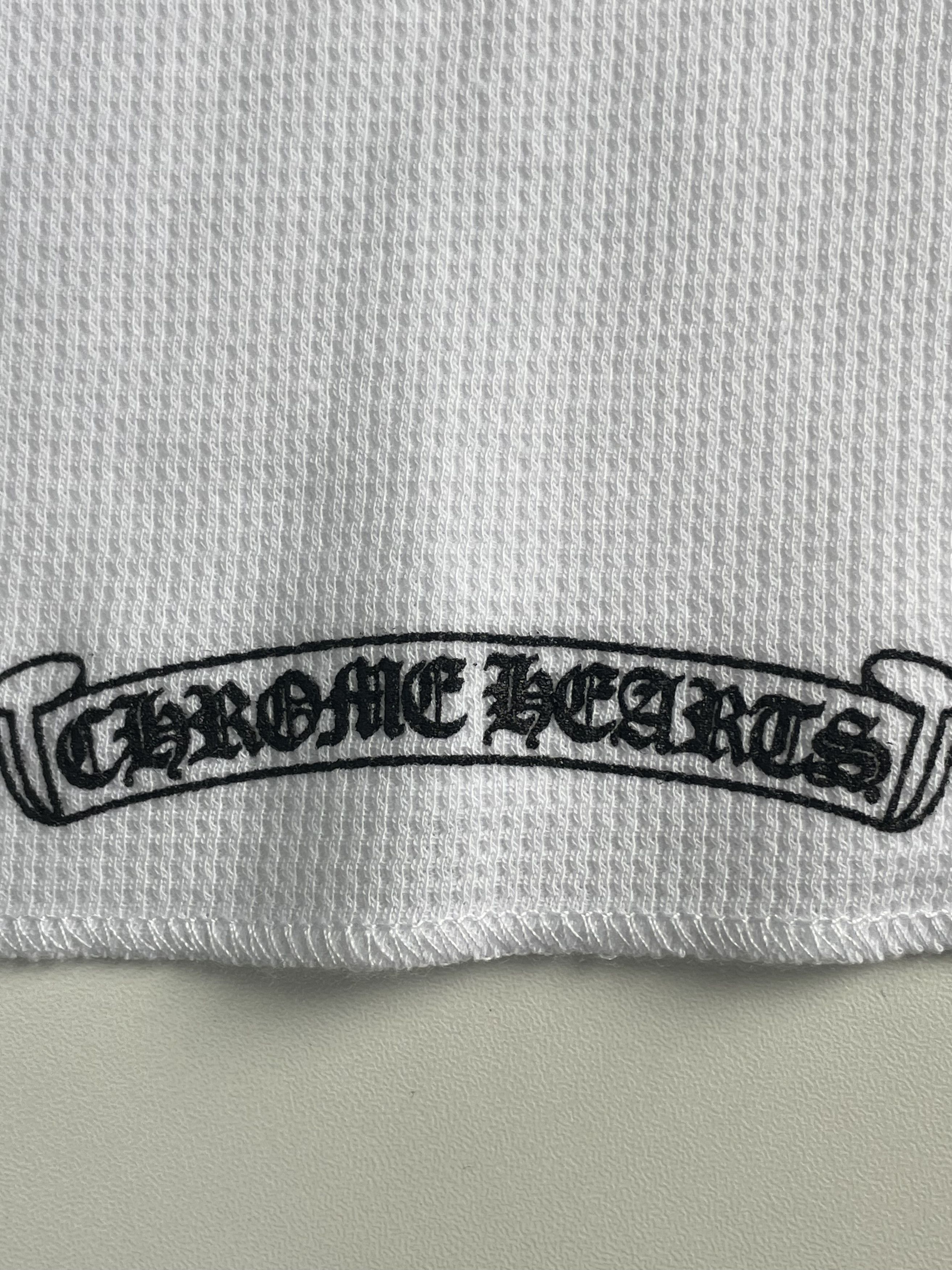 Chrome Hearts Chrome Hearts Scroll Logo Sleeve Waffle Thermal Shirt Size XS / US 0-2 / IT 36-38 - 6 Thumbnail