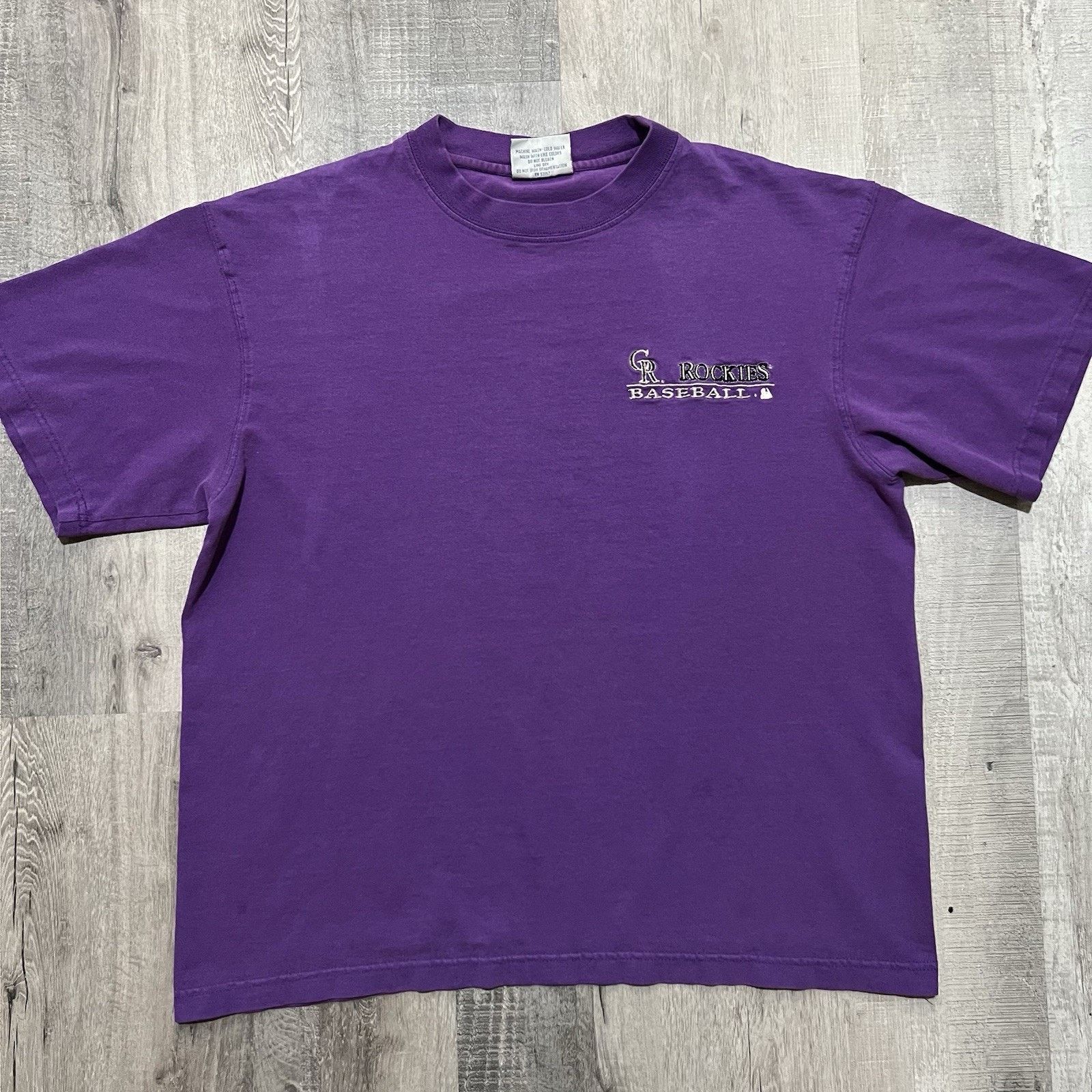 Majestic VTG Colorado Rockies Purple MLB Majestic 90s Baseball Shirt Size US L / EU 52-54 / 3 - 1 Thumbnail