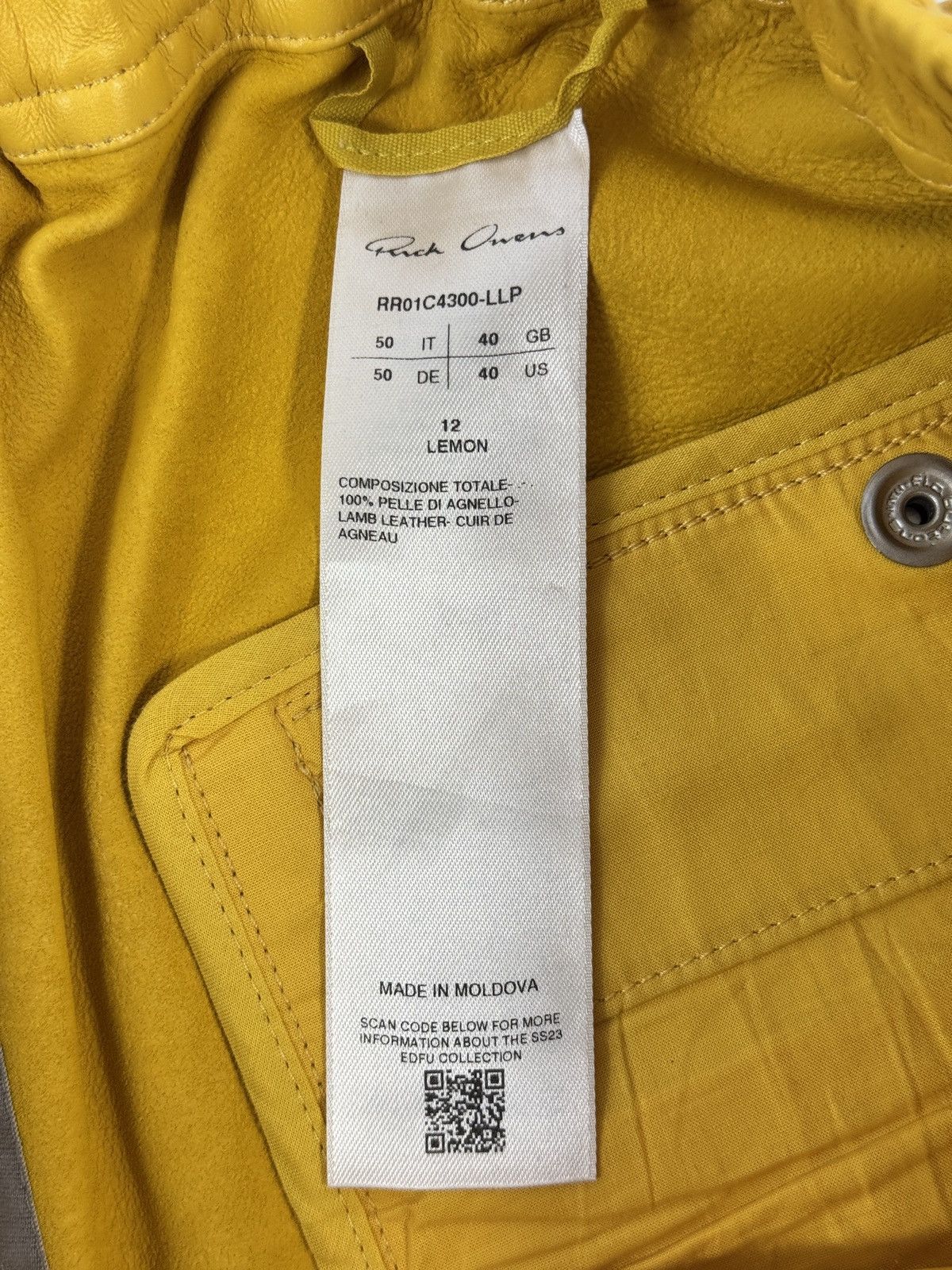 Rick Owens BOXY LEATHER SHORTS Size US 34 / EU 50 - 9 Thumbnail