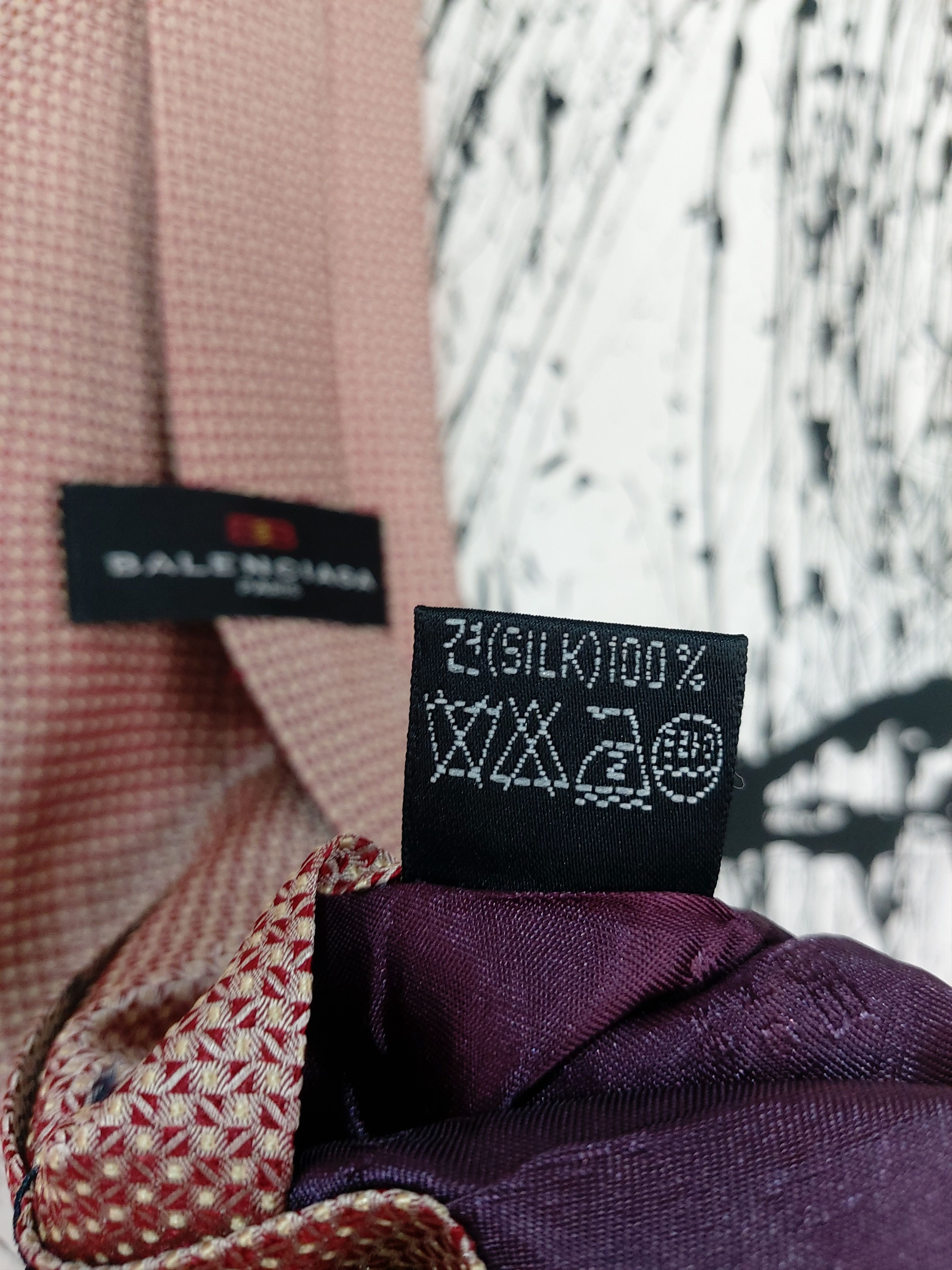 Balenciaga BALENCIAGA CLASSICS PATTERN 100% SILK TIE Size ONE SIZE - 6 Thumbnail