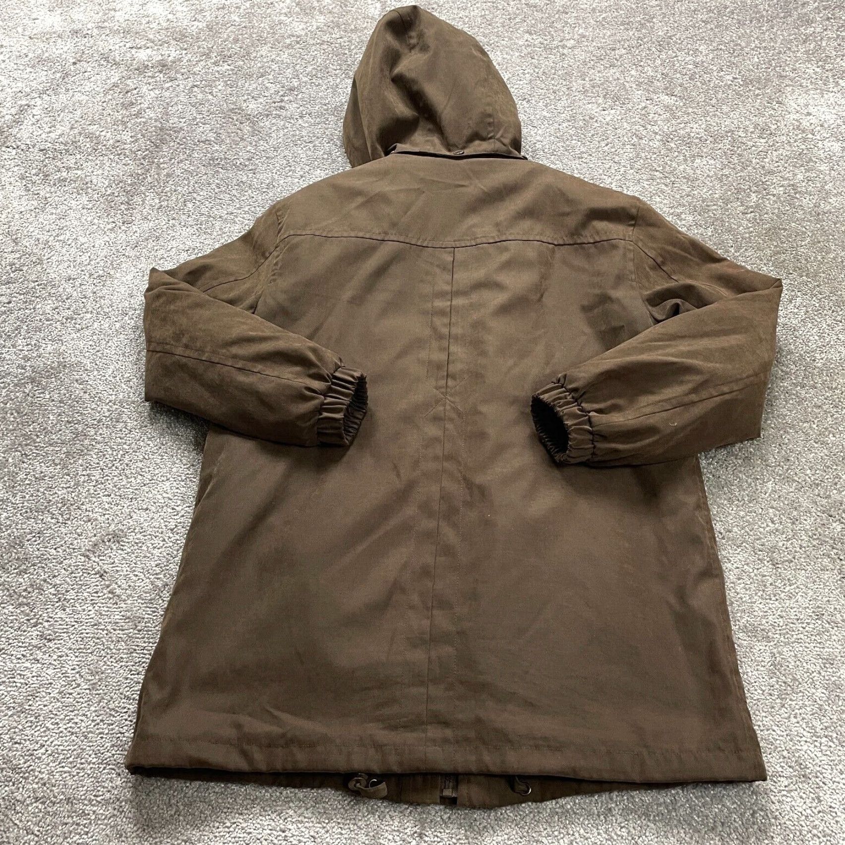 Vintage F.S. Limited Vintage Jacket Womens Petite Medium Brown Full Zip Hoodie Outdoor Jacket/Coat Size M / US 6-8 / IT 42-44 - 2 Thumbnail