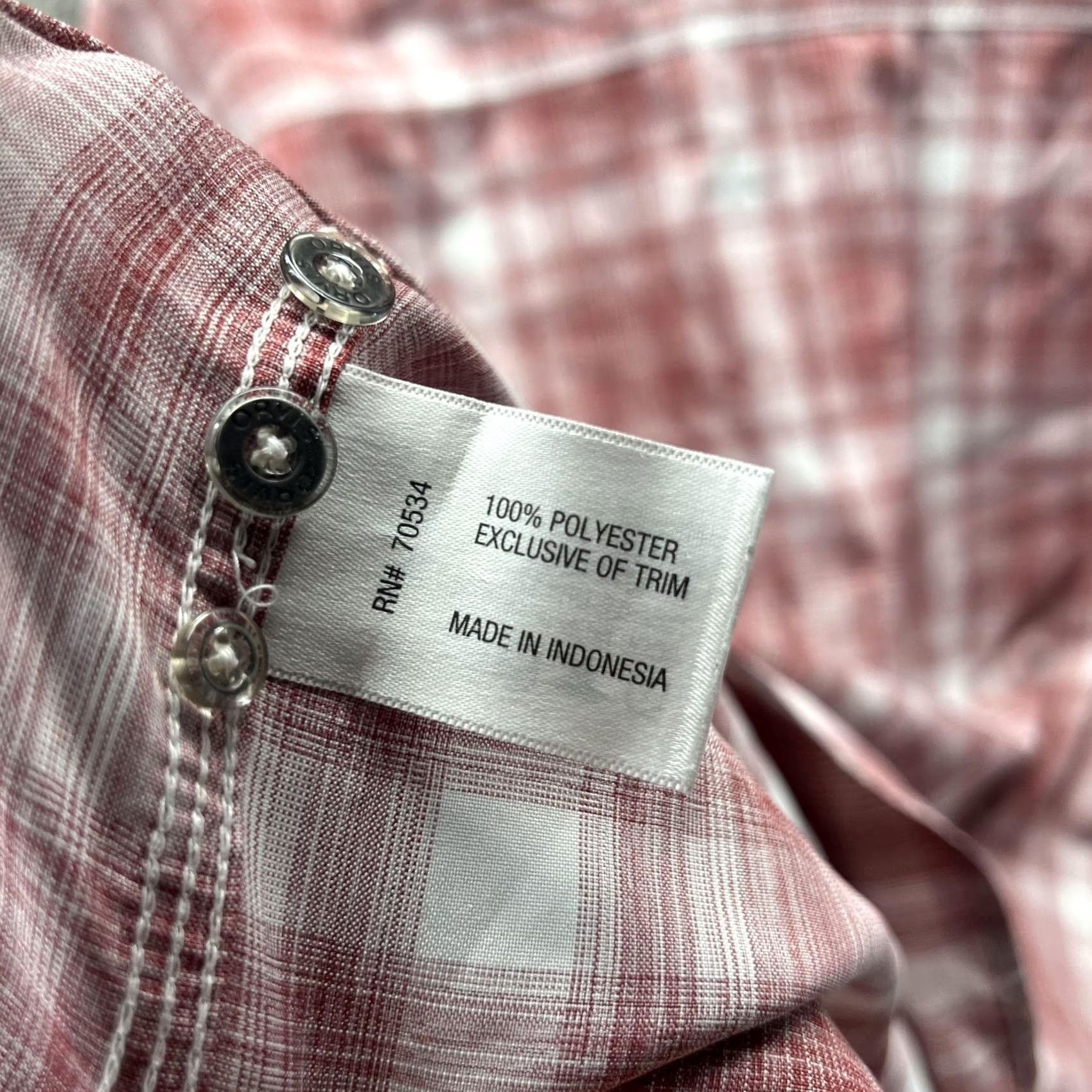 Orvis Orvis Shirt Mens 2XL Red Plaid Polyester Long Sleeve Snap Front Pockets Casual Size US XXL / EU 58 / 5 - 6 Thumbnail