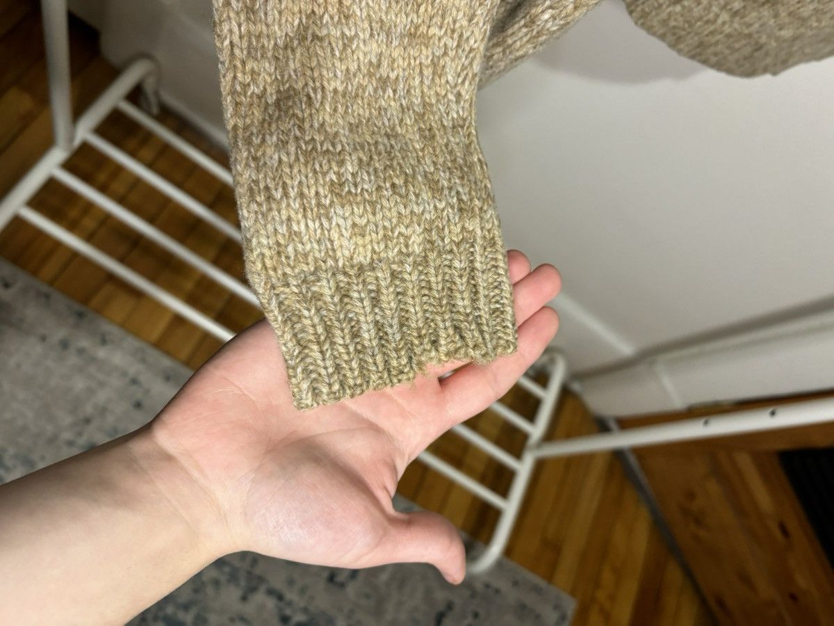 DKNY × Vintage Vintage 1990s Chunky Beige Knit Turtleneck Sweater Size US M / EU 48-50 / 2 - 7 Thumbnail