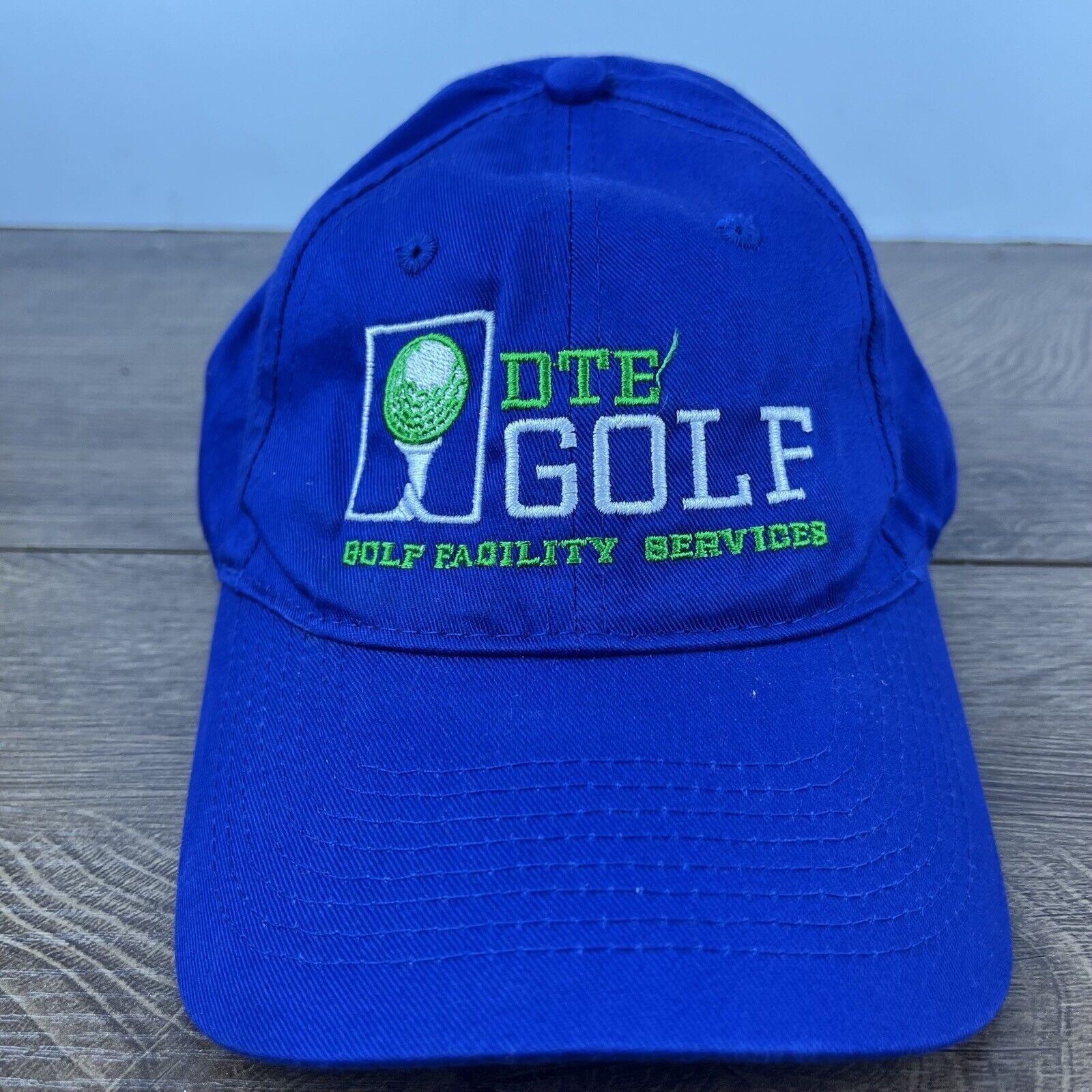 Other DTE Golf Hat DTE GOlf Facility Services Blue Adjustable Hat Size ONE SIZE - 1 Thumbnail
