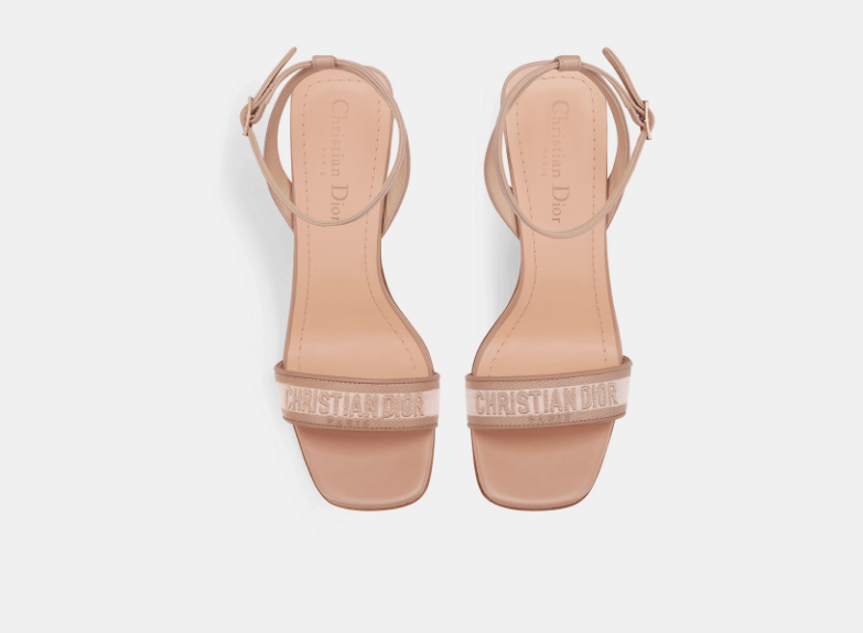 Dior o1w1db11225 KCQ897 Dway Heeled Sandals in Nude Size US 10 / IT 40 - 4 Thumbnail