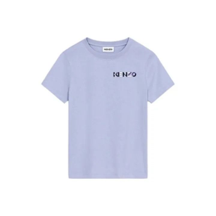 KENZO Purple Cotton Short Sleeve T-Shirt 0079