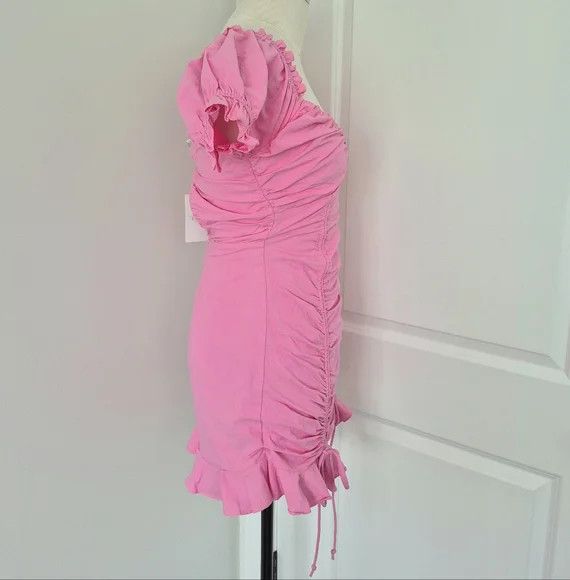 Vacation Sky to Moon Rose Hill Cinched Ruffle Dress Spring Summer Size S / US 4 / IT 40 - 6 Thumbnail
