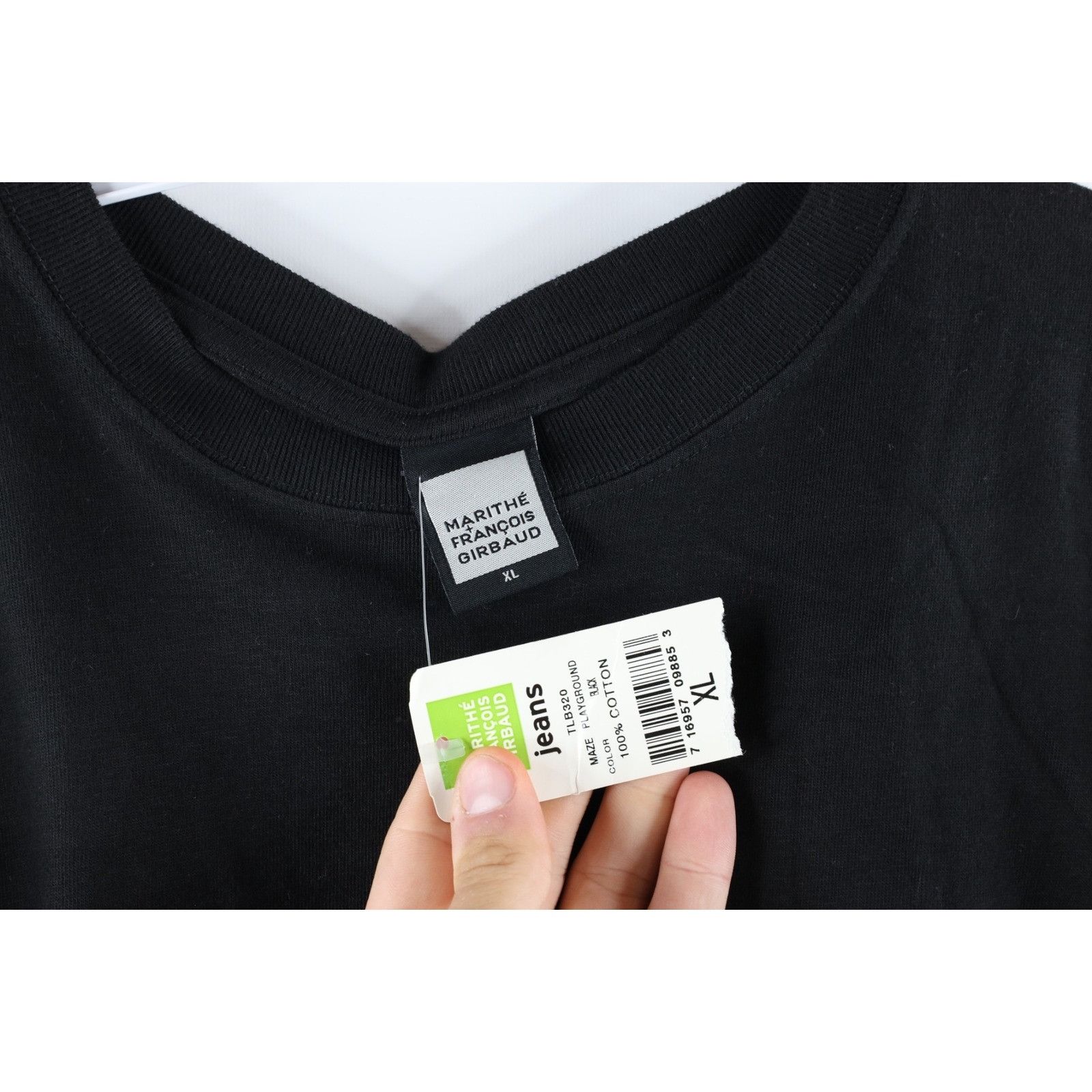 Marithe + Francois Girbaud × Vintage NOS Vintage 90s Marithe Francois Girbaud Box Logo T-Shirt Size US XL / EU 56 / 4 - 6 Thumbnail