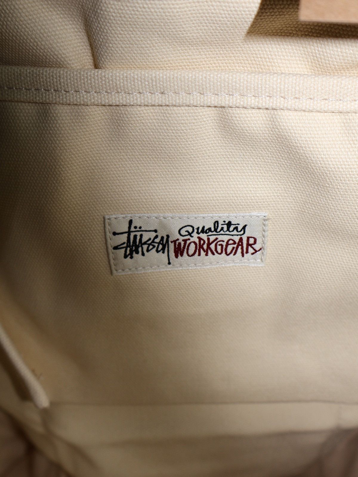 Stussy Cream Stüssy Tote Bag Size ONE SIZE - 3 Thumbnail