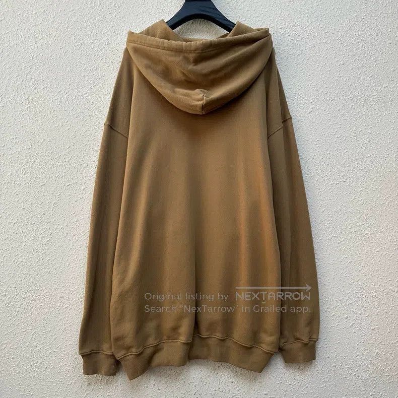 Balenciaga Balenciaga Khaki wheat patterned hoodie Size US M / EU 48-50 / 2 - 2 Thumbnail