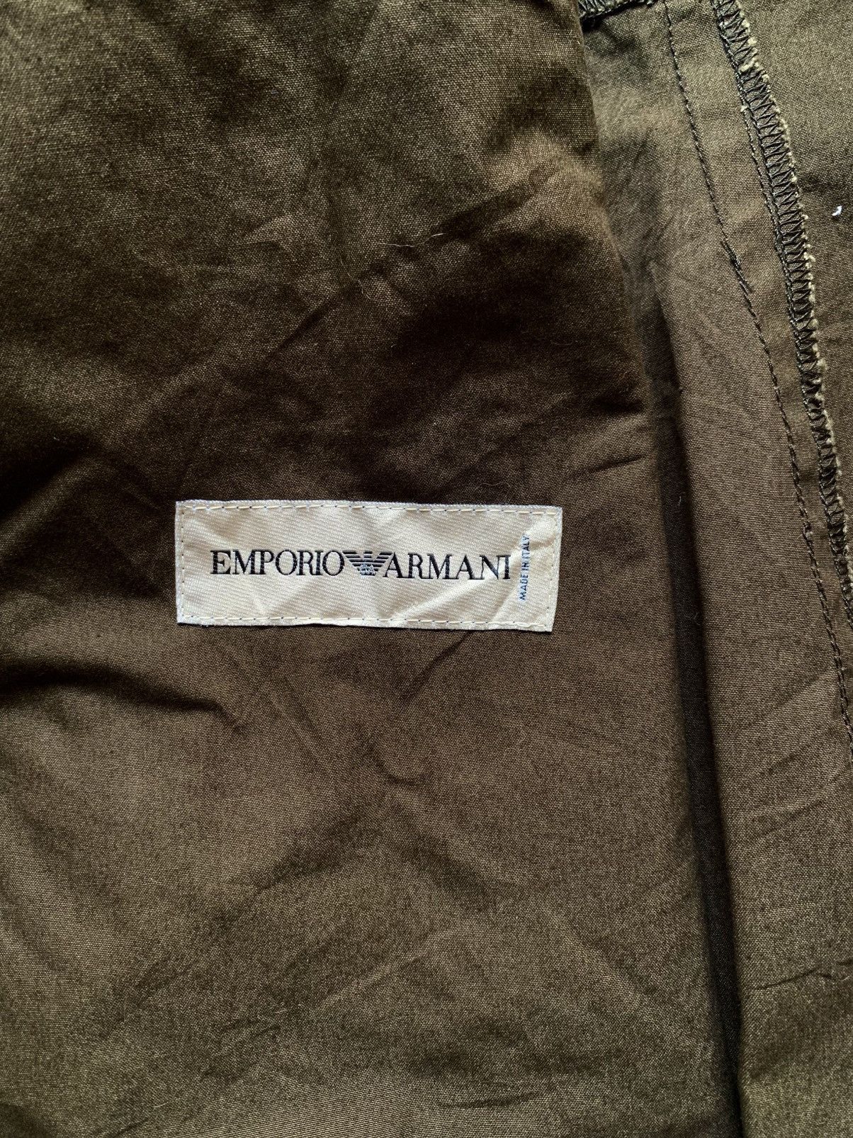 Emporio Armani × Giorgio Armani × Vintage Vintage 80’s Emporio Armani Italy cotton blazers sports Size 42R - 7 Thumbnail