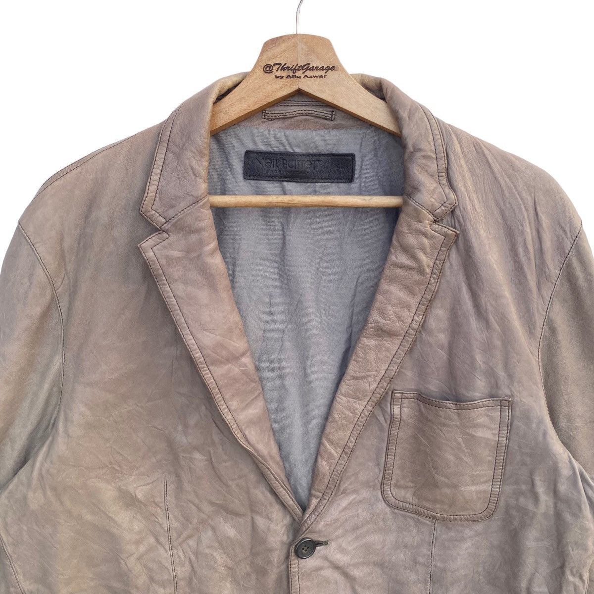 Neil Barrett Vintage NEIL BERRETT Pelle Leather Jacket Made in Italy Size US XL / EU 56 / 4 - 2 Thumbnail