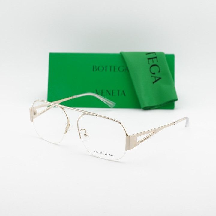 Bottega Veneta Bottega Veneta BV1067O 002 Eyeglasses Gold 56mm Aviator Fram Size ONE SIZE - 12 Thumbnail