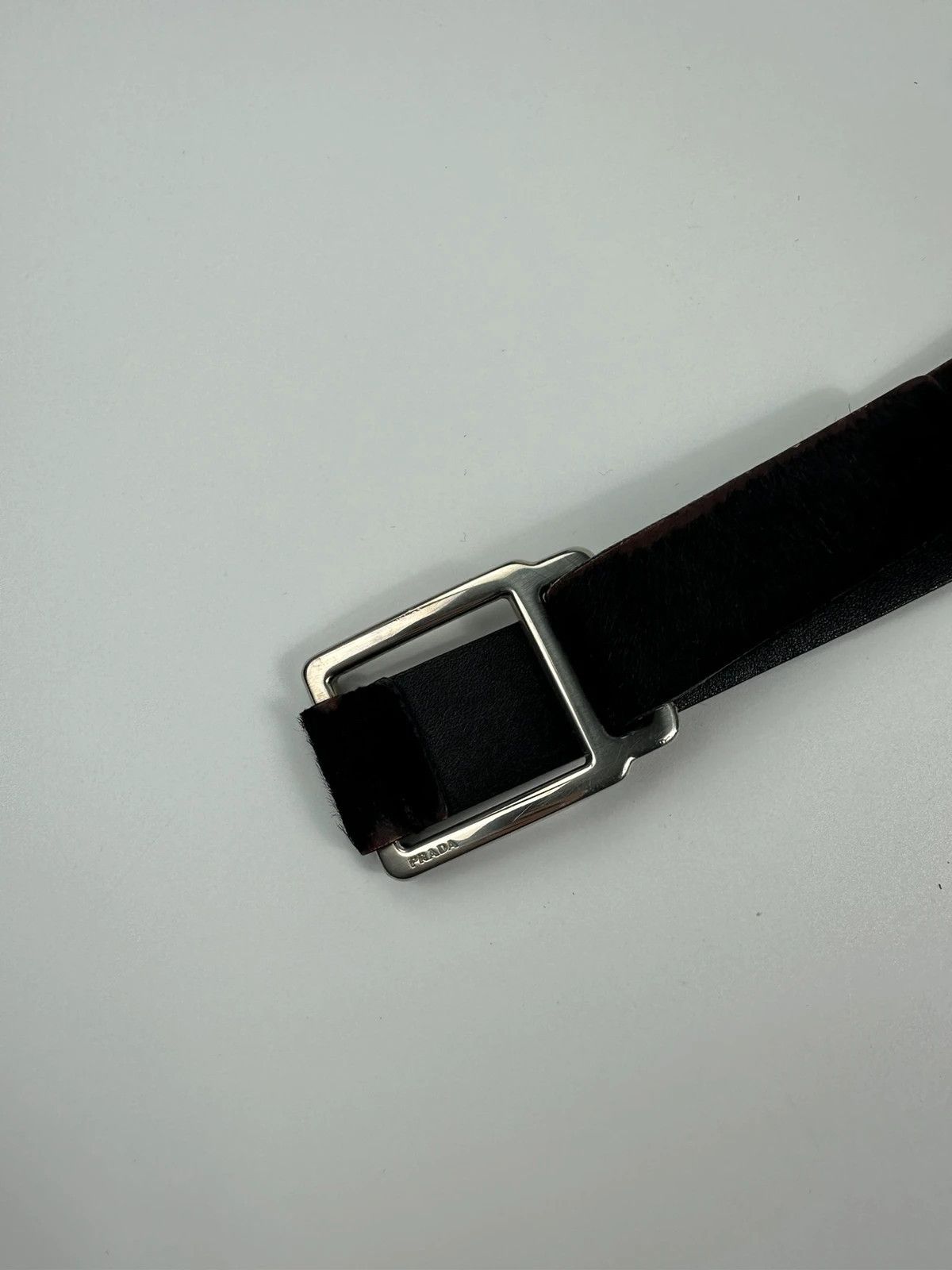 Prada Prada Milano 90's Dark Brown Fur Belt Size ONE SIZE - 4 Thumbnail