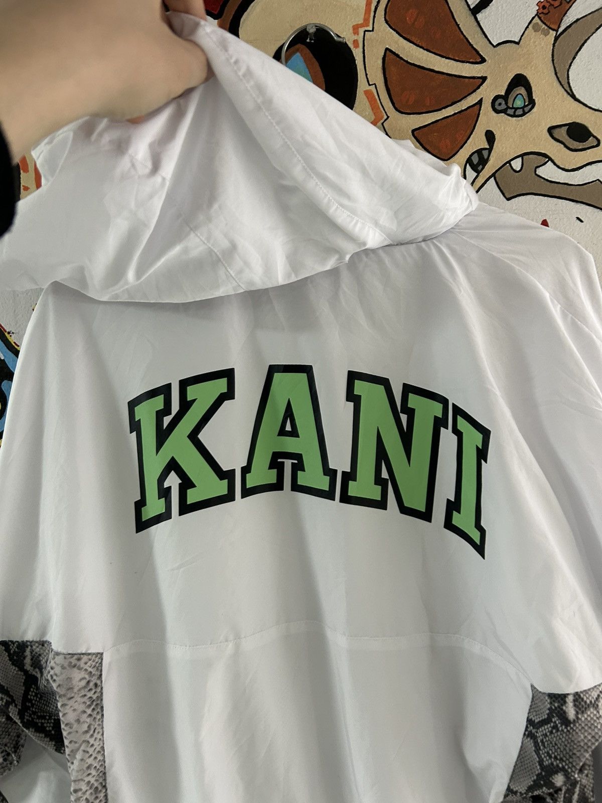 Karl Kani × Vintage Karl Kani 90s Snake-print Windbrwaker Size US M / EU 48-50 / 2 - 4 Thumbnail