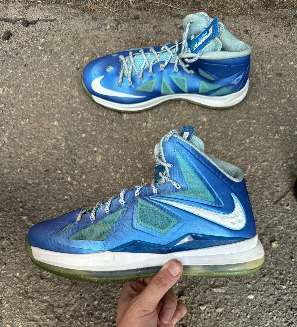Nike Nike Lebron James 10 Blue Dimond men shoes sneakers 12.5 Us Size US 12.5 / EU 45-46 - 1 Thumbnail