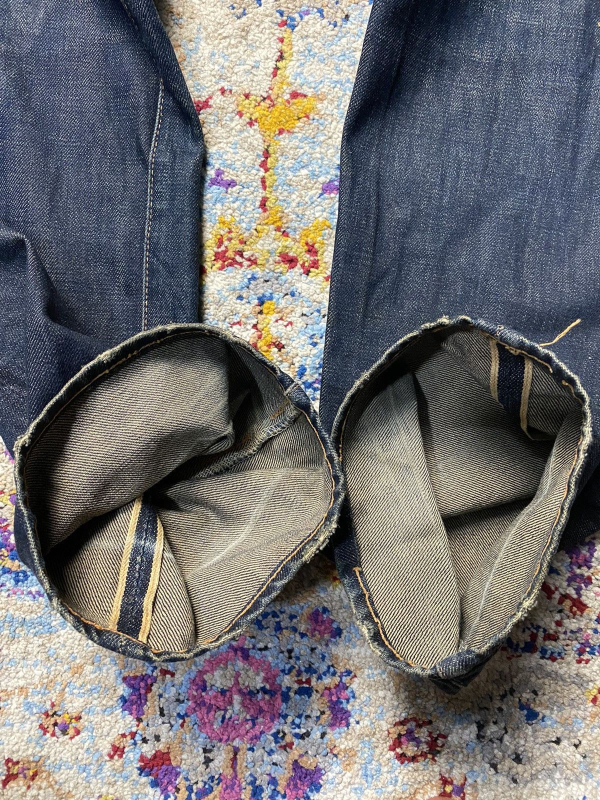 Levi's × Levi's Vintage Clothing × Vintage 1980 Cinch Buckleback Big E 501 Levis Selvedge Slim Straight Size US 34 / EU 50 - 13 Thumbnail