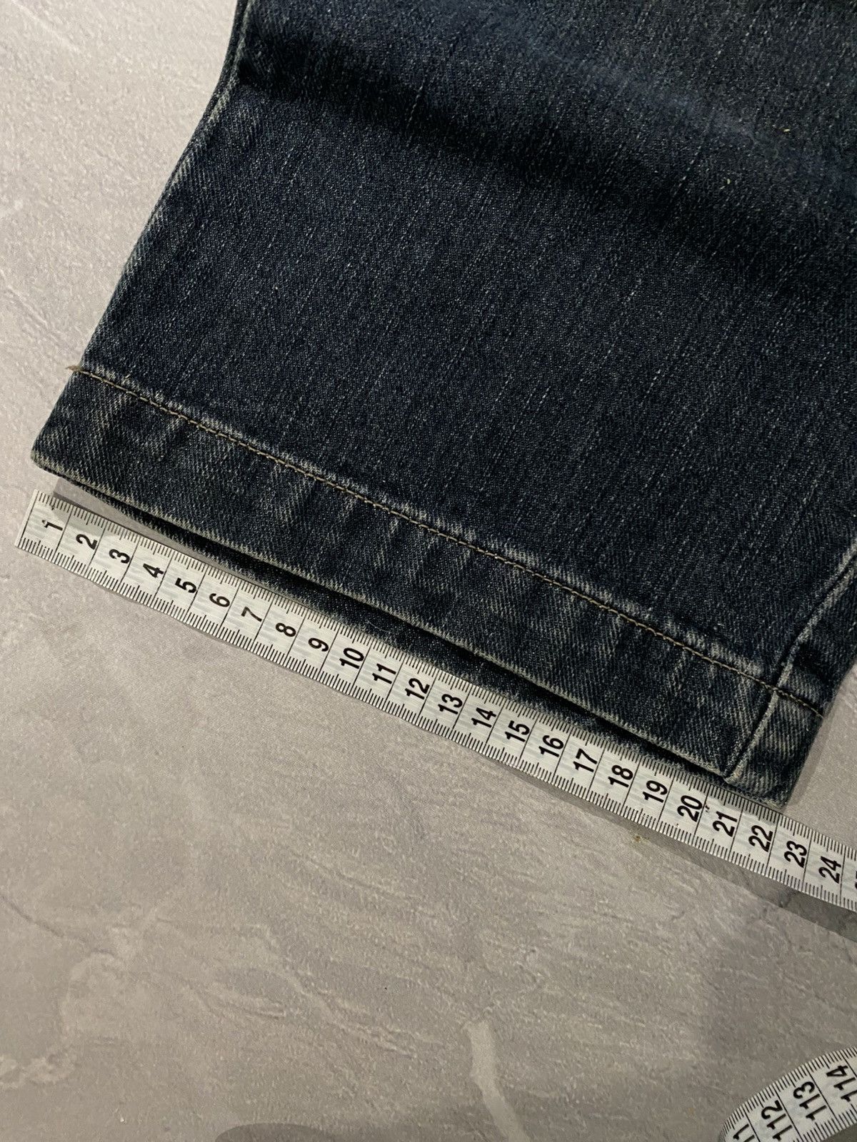 Japanese Brand Crazy Archive Slim Straight Velur Jean / Y2K Chill Vibe Size US 28 / EU 44 - 3 Thumbnail