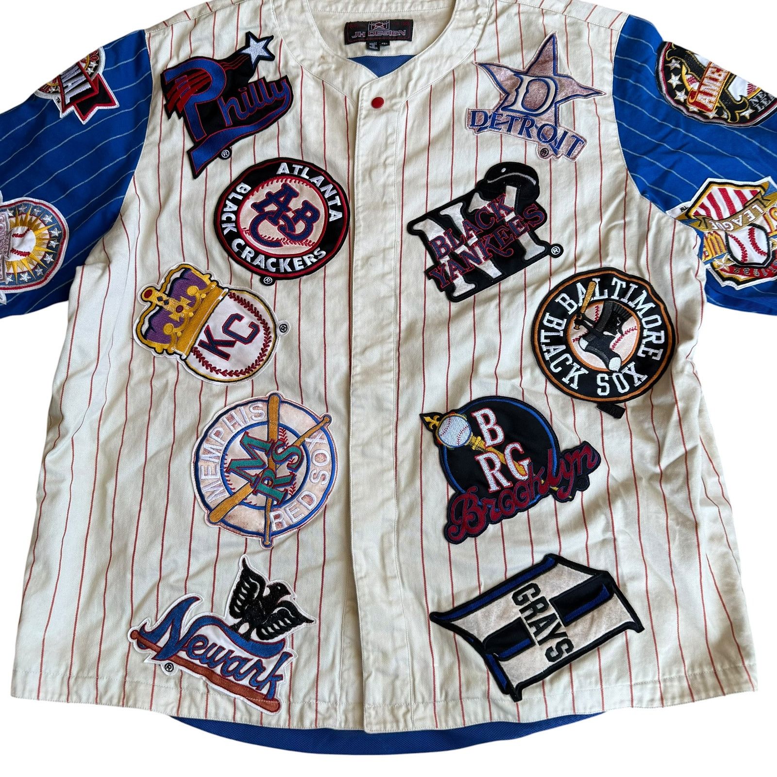 Jeff Hamilton Vintage Negro Leagues Baseball Jersey Jeff Hamilton Mens 4XL Size US XXL / EU 58 / 5 - 2 Thumbnail