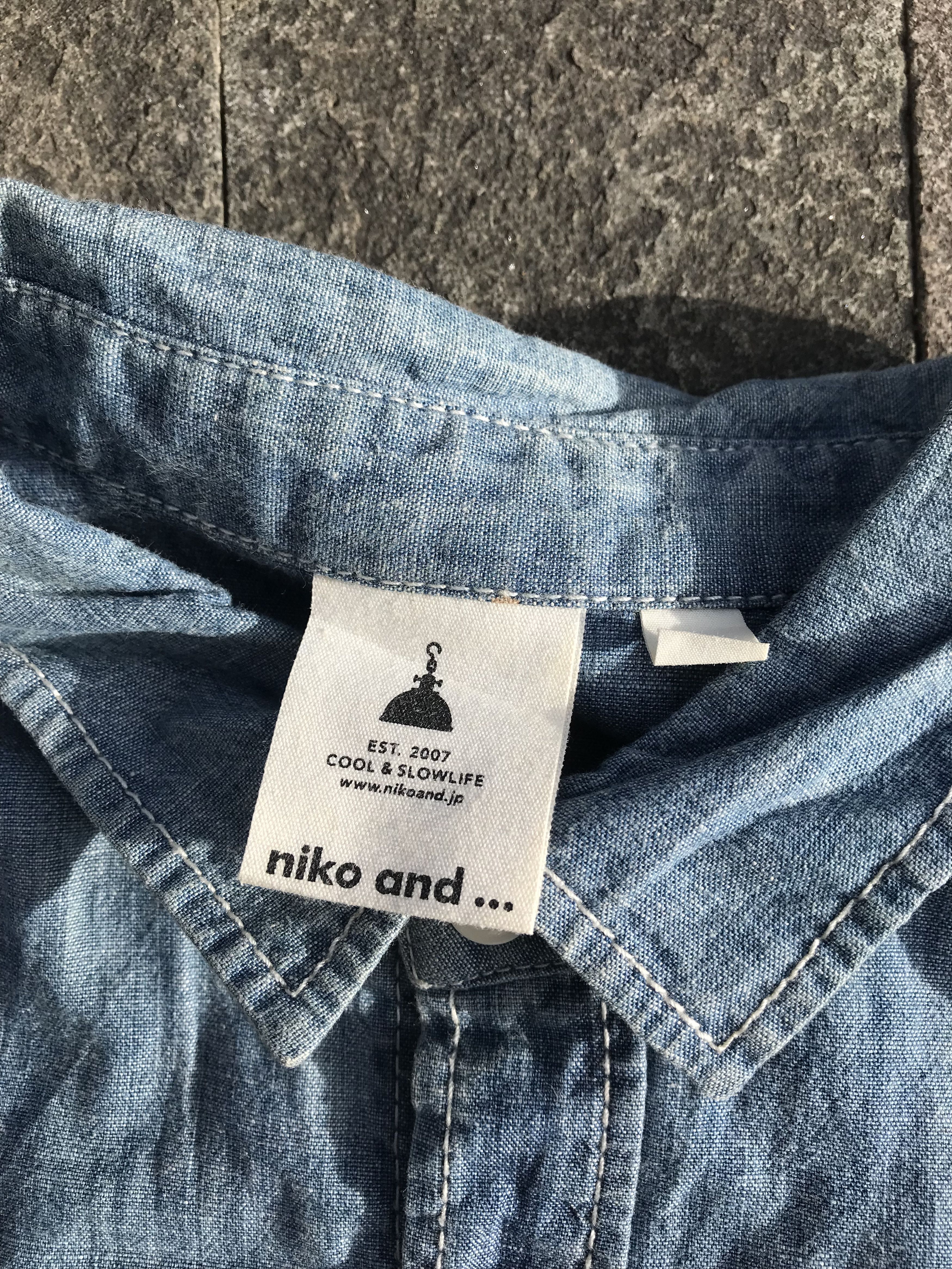 Designer × Japanese Brand Niko and.. Japan Finest Chambray Blue Jeans Long Sleeves Size US M / EU 48-50 / 2 - 14 Thumbnail