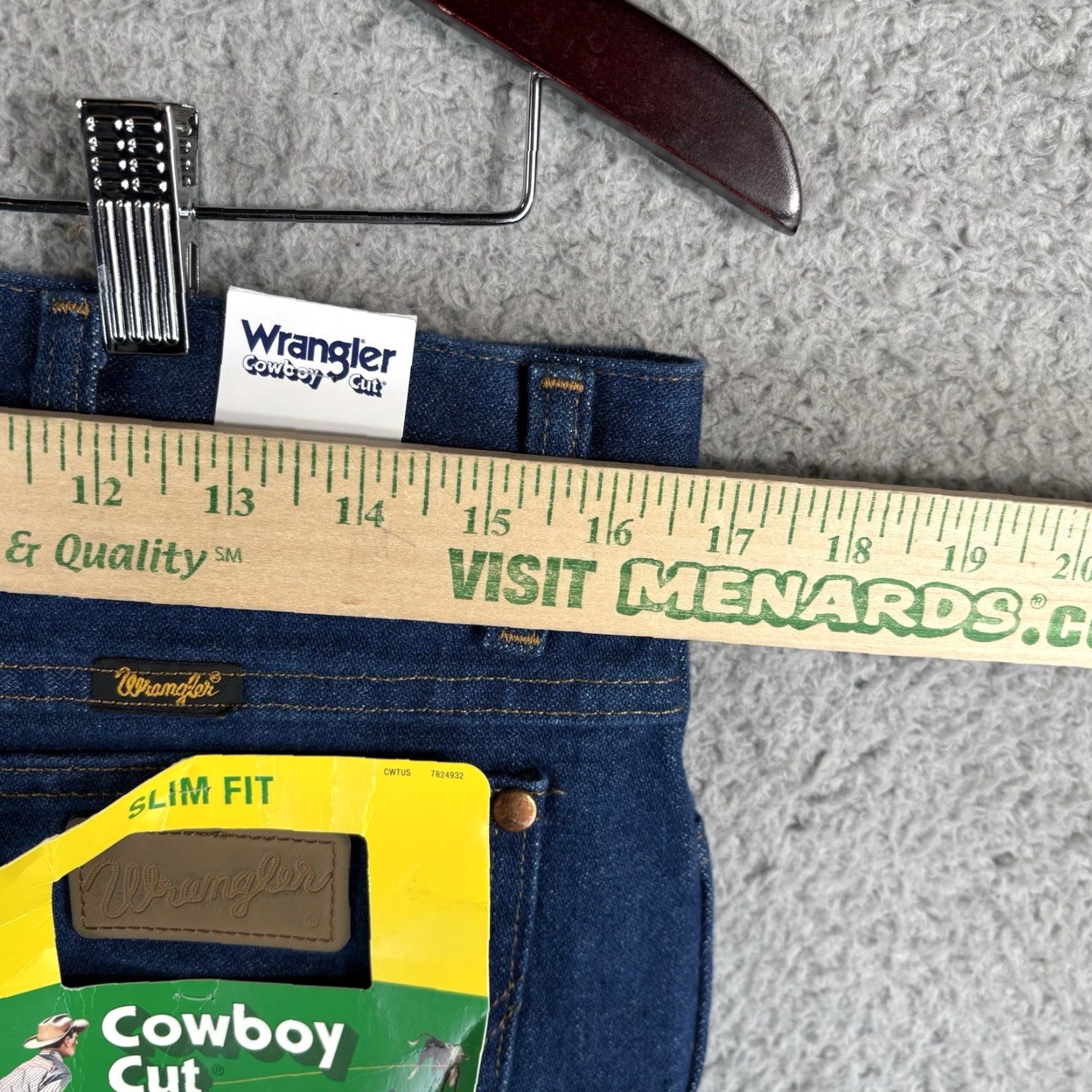 Wrangler Wrangler Cowboy Cut 936 Slim Fit Jeans 32x38 Medium Wash Blue Denim 100% Cotton Mens Regular Y2K Cowboy Cut Slim Fit Straight Jeans Size US 32 / EU 48 - 7 Thumbnail