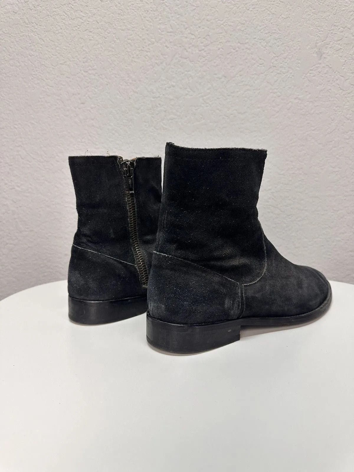 Genuine Leather VIntage Meltal Zip Italy Leather Mens Boots AS 98 Style Size US 8.5 / EU 41-42 - 5 Thumbnail
