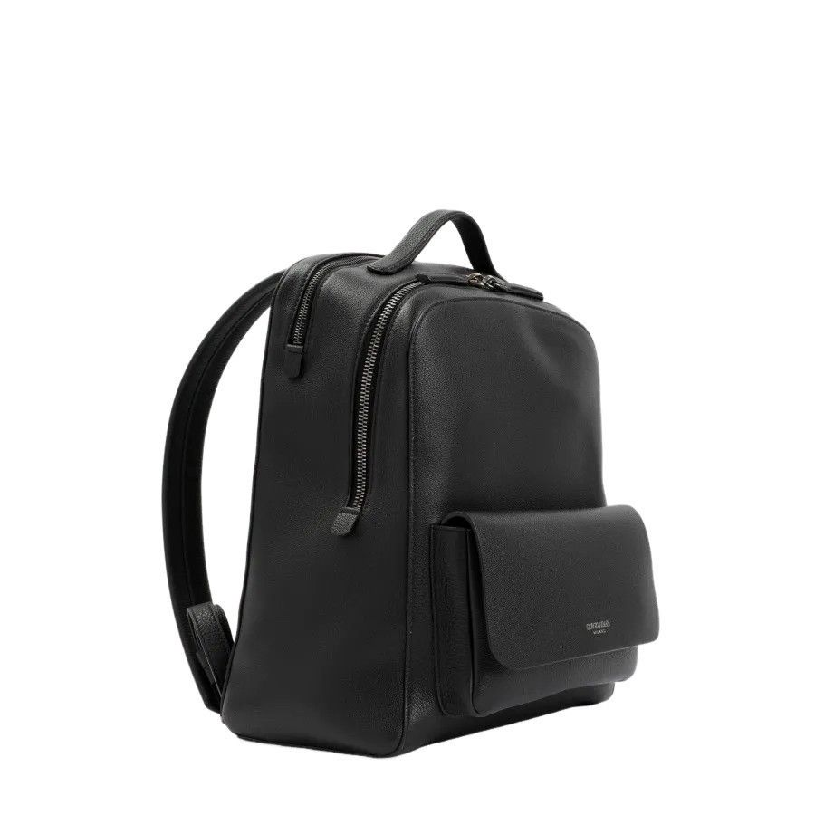 Giorgio Armani GIORGIO ARMANI Black Leather Backpack New & AUthentic Size ONE SIZE - 3 Thumbnail
