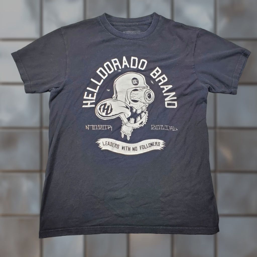 Vintage Helldorado Shirt Adult S Small Black Short Sleeve Graphic Tee Mens T-Shirt Logo Size US S / EU 44-46 / 1 - 1 Thumbnail